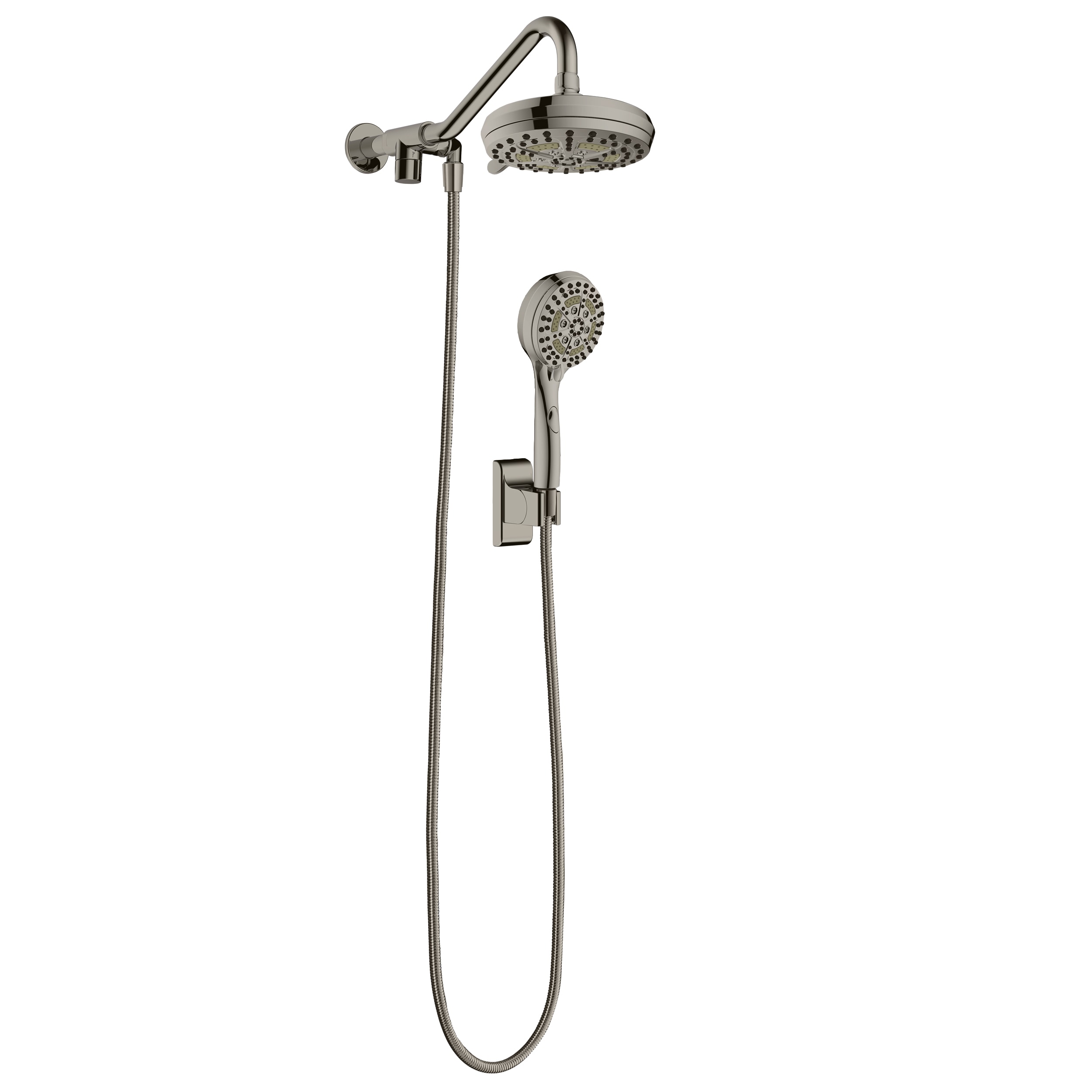 PULSE Brushed Nickel Shower Bar System
