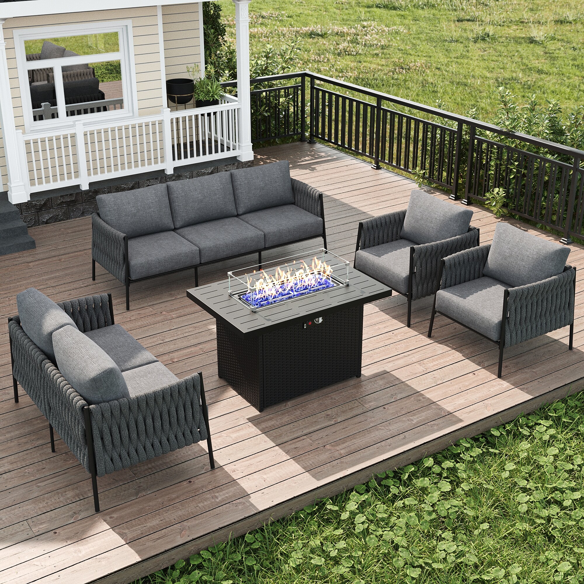 LayinSun SZ5006-FP5-002 Patio-Conversation-Sets - View #2