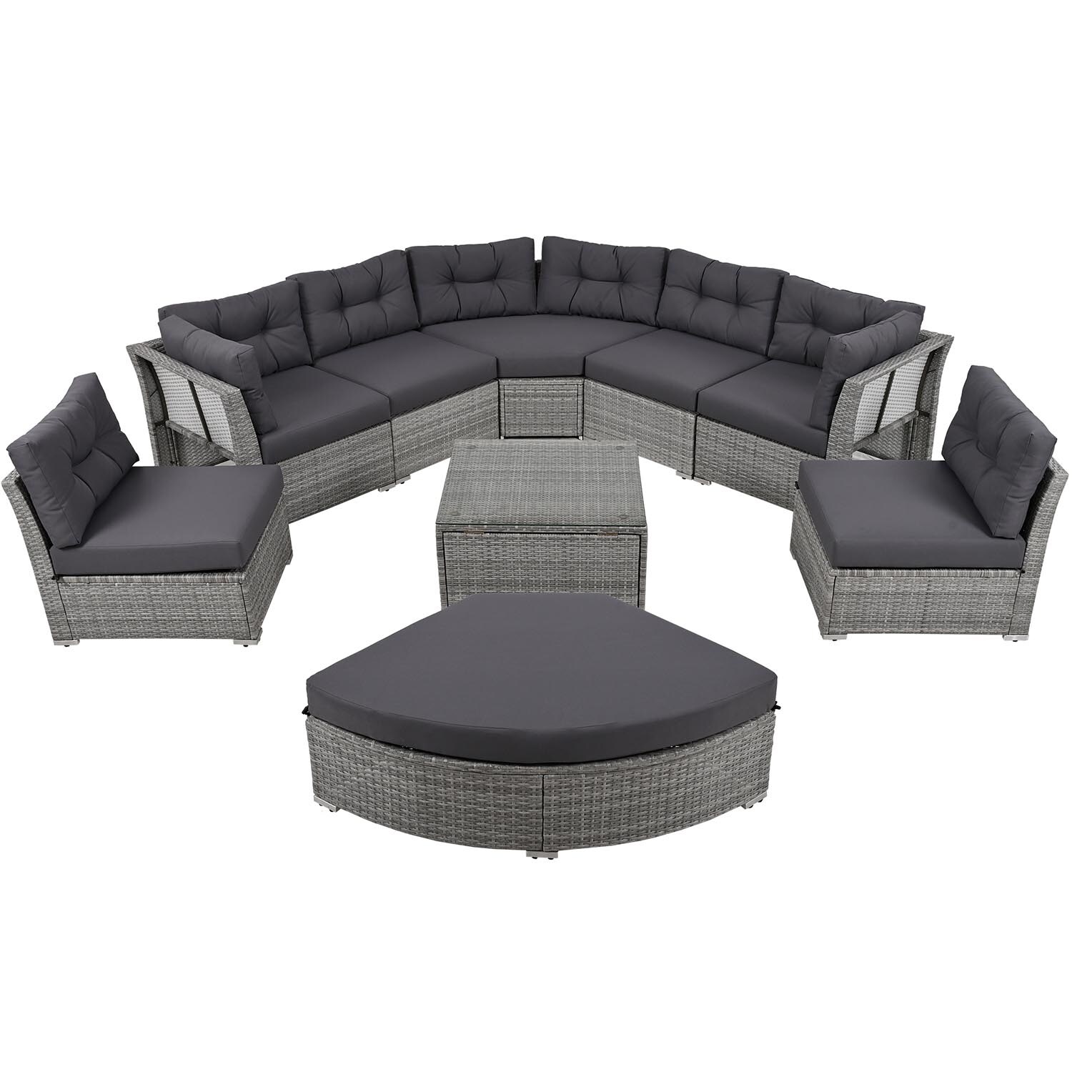 SINOFURN SYA020127BK Patio-Sofas-Daybeds - View #11