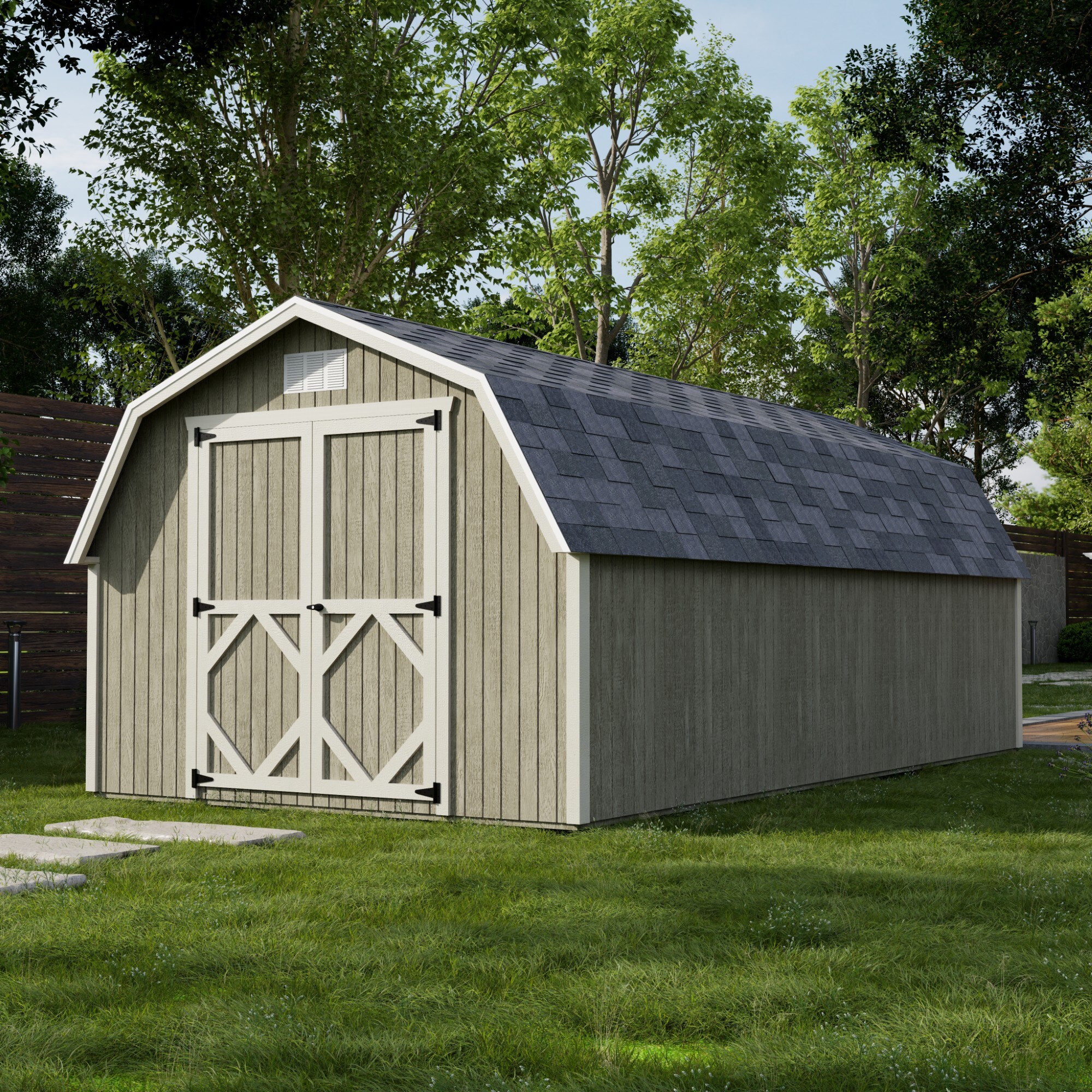 Little Cottage Co 10X20 CGB-4-PC-FK Wood-Storage-Buildings - View #2