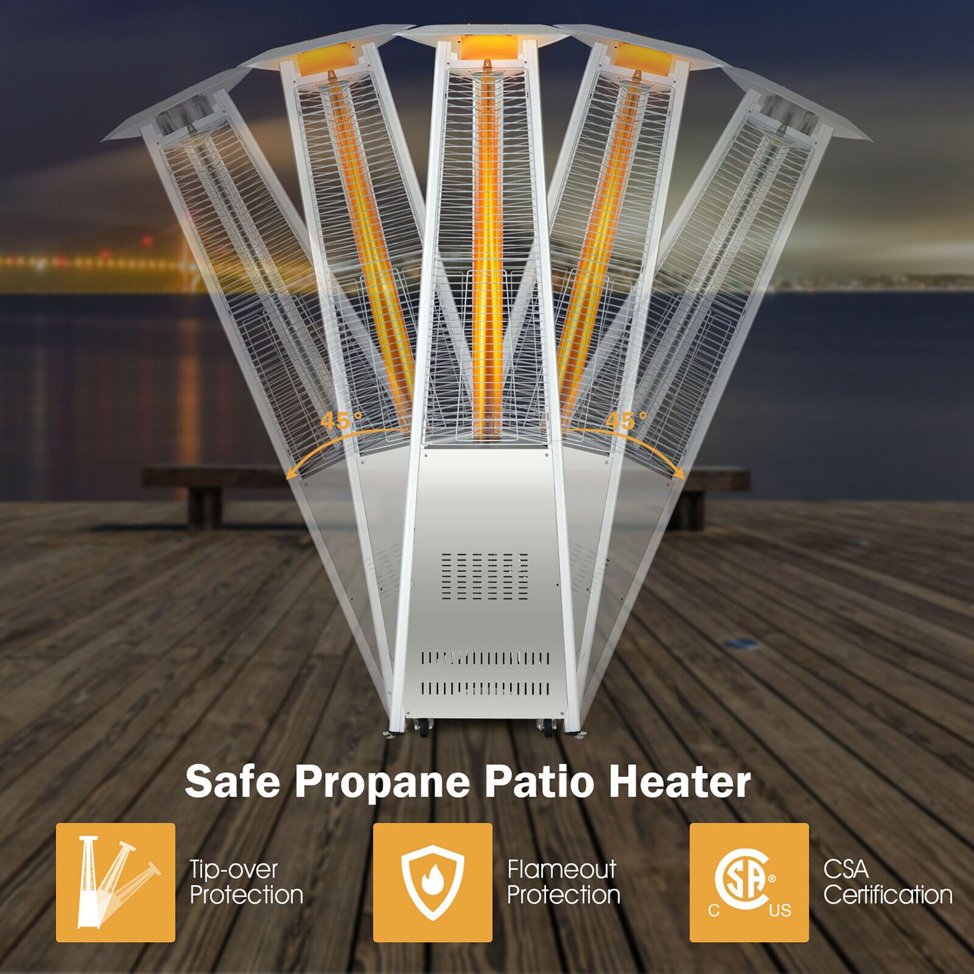 CASAINC WF-HT06 Outdoor-Gas-Patio-Heaters - View #5