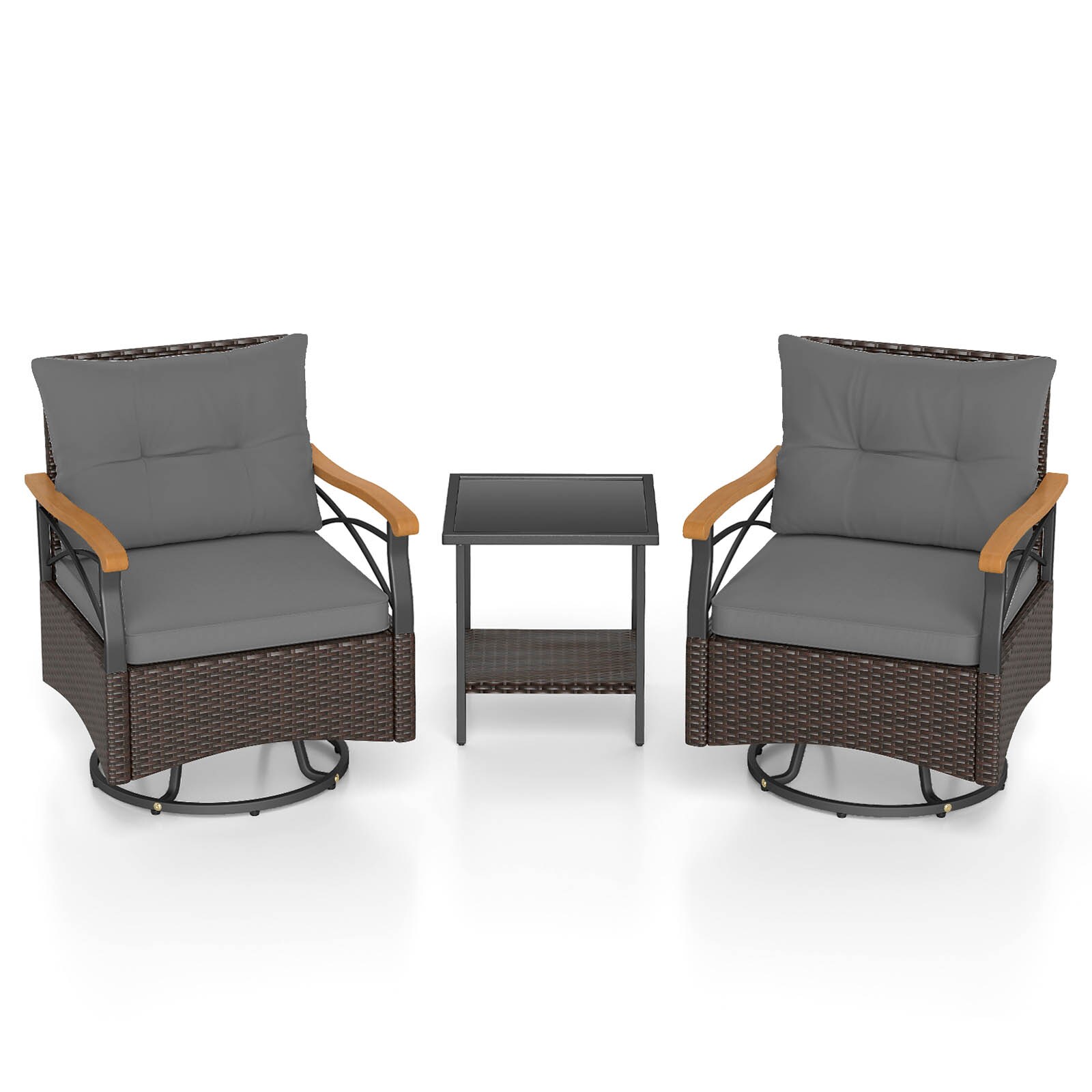 YERIVA O74101GRDH Patio-Conversation-Sets - View #2