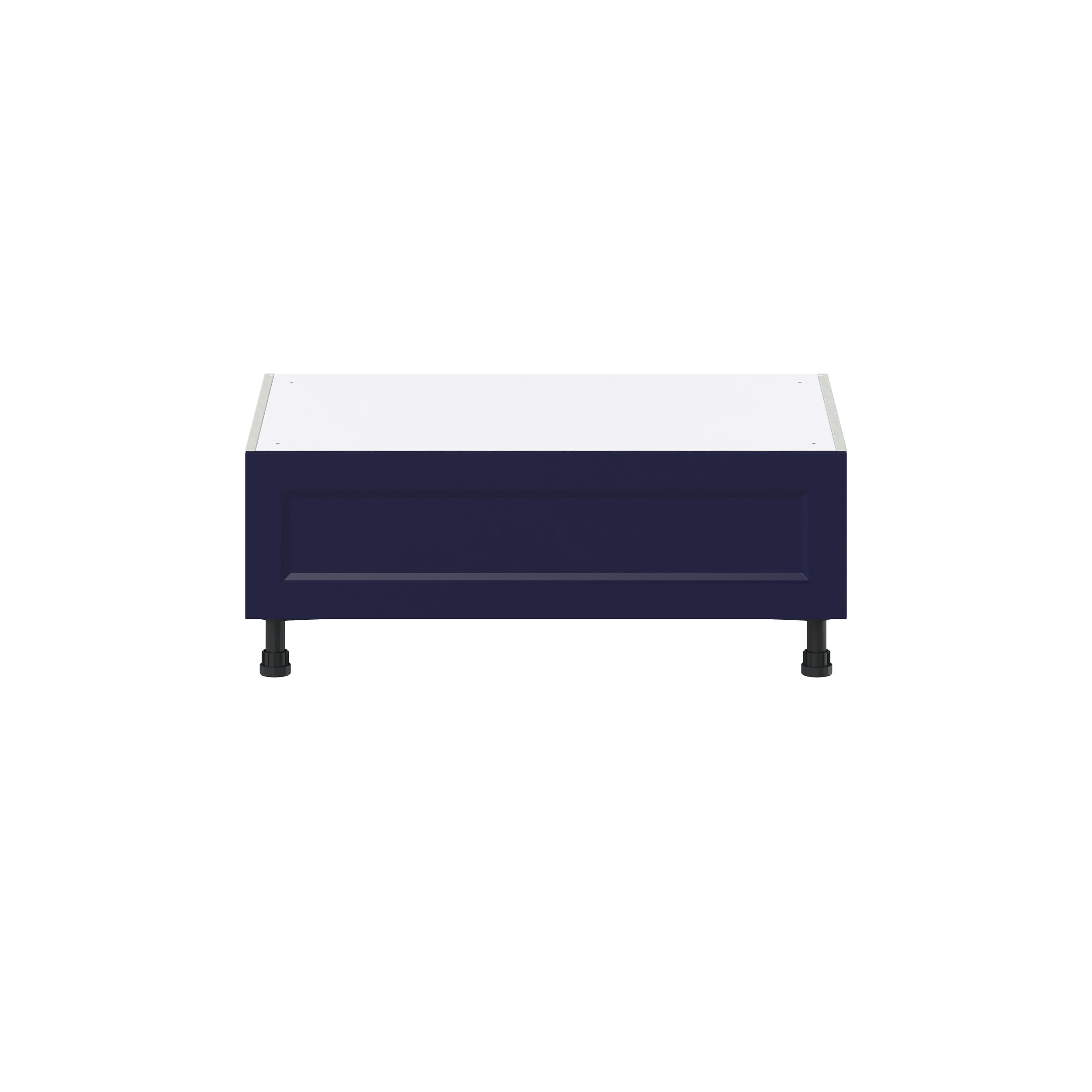 Hugo&Borg Lorette 36-in W x 14.5-in H x 24-in D Navy Blue 1-Drawer Base Fully Assembled Cabinet