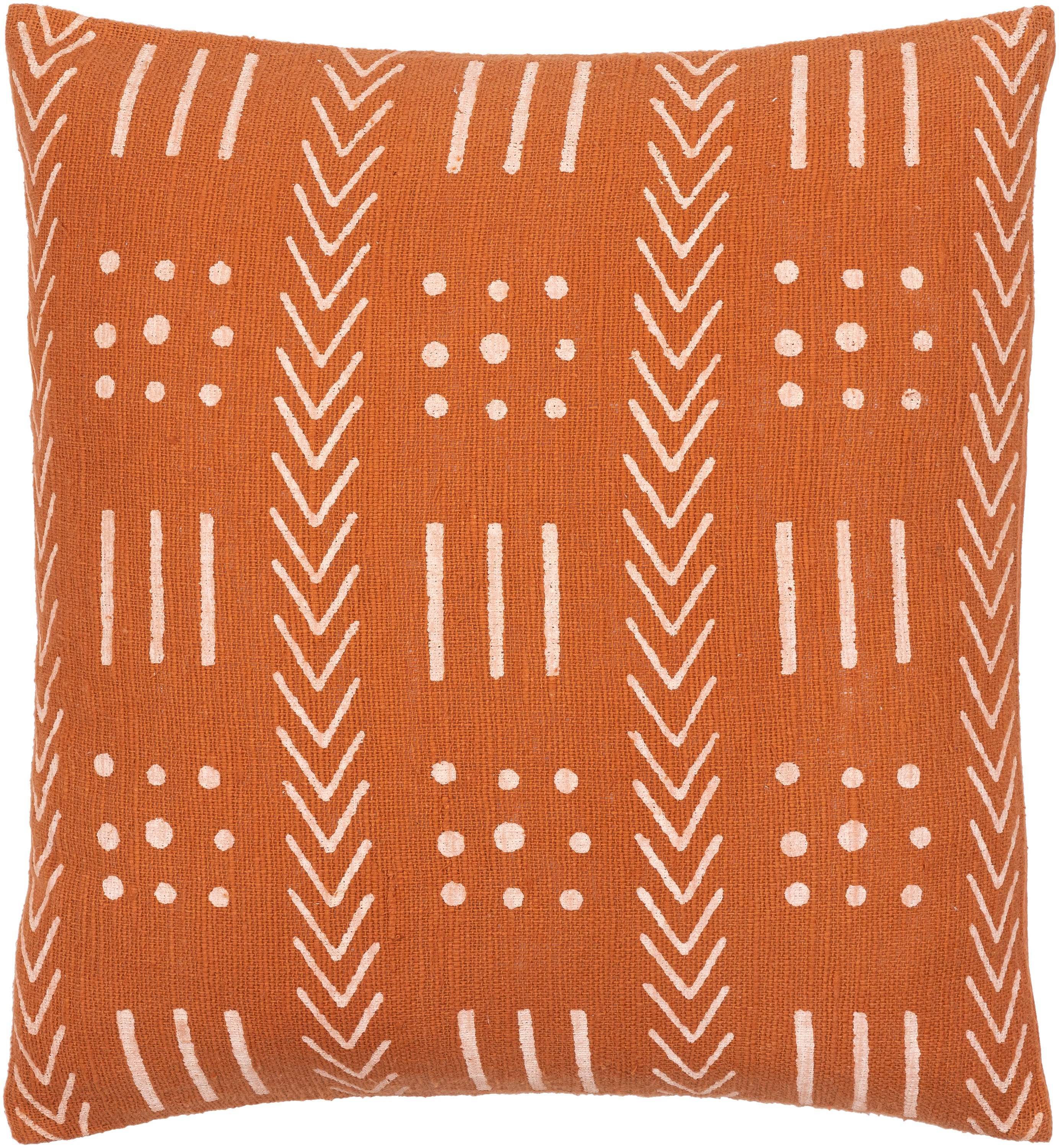 Surya MAA007-1818P Malian 18-in x 18-in Brick Square Indoor Decorative Pillow