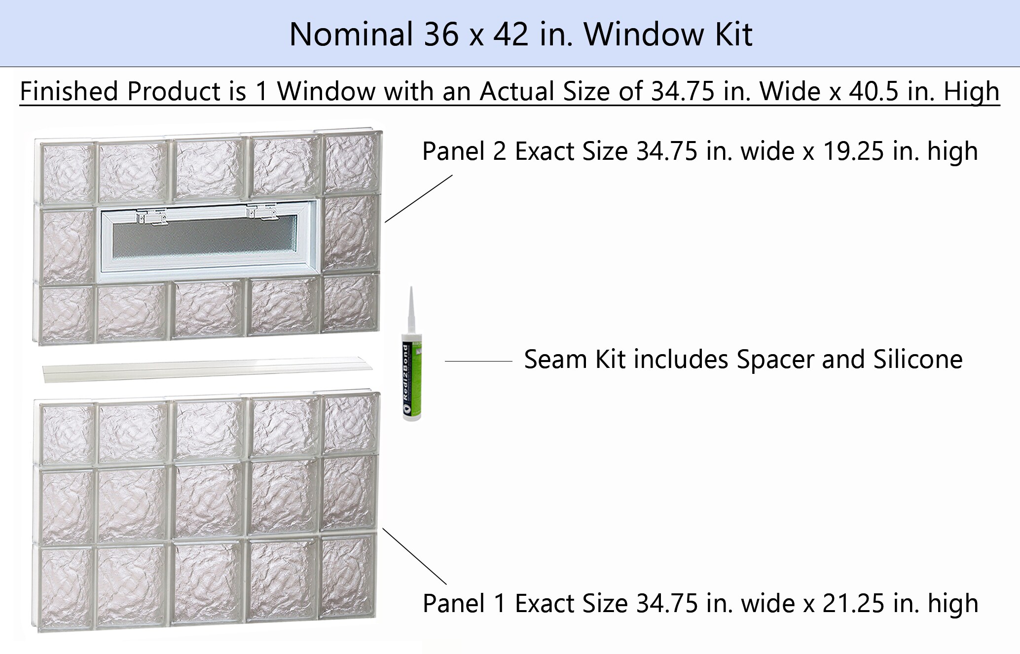 REDI2SET V3642IS Glass-Block-Windows - View #2