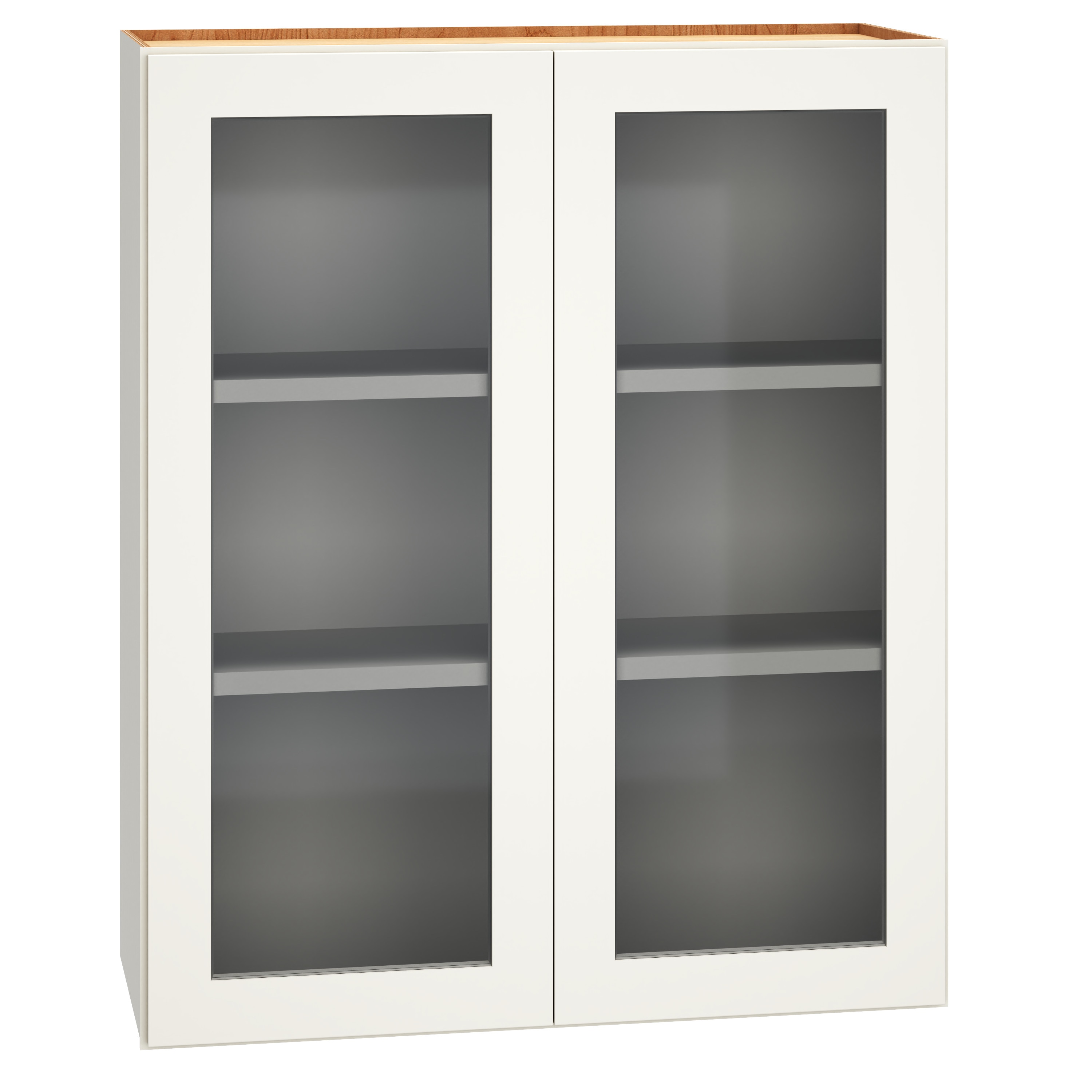 Diamond Express 323 WCG3036 Jamestown 30-in W x 36-in H x 12-in D White Wall Fully assembled Plywood Cabinet (Cut for Glass Shaker)