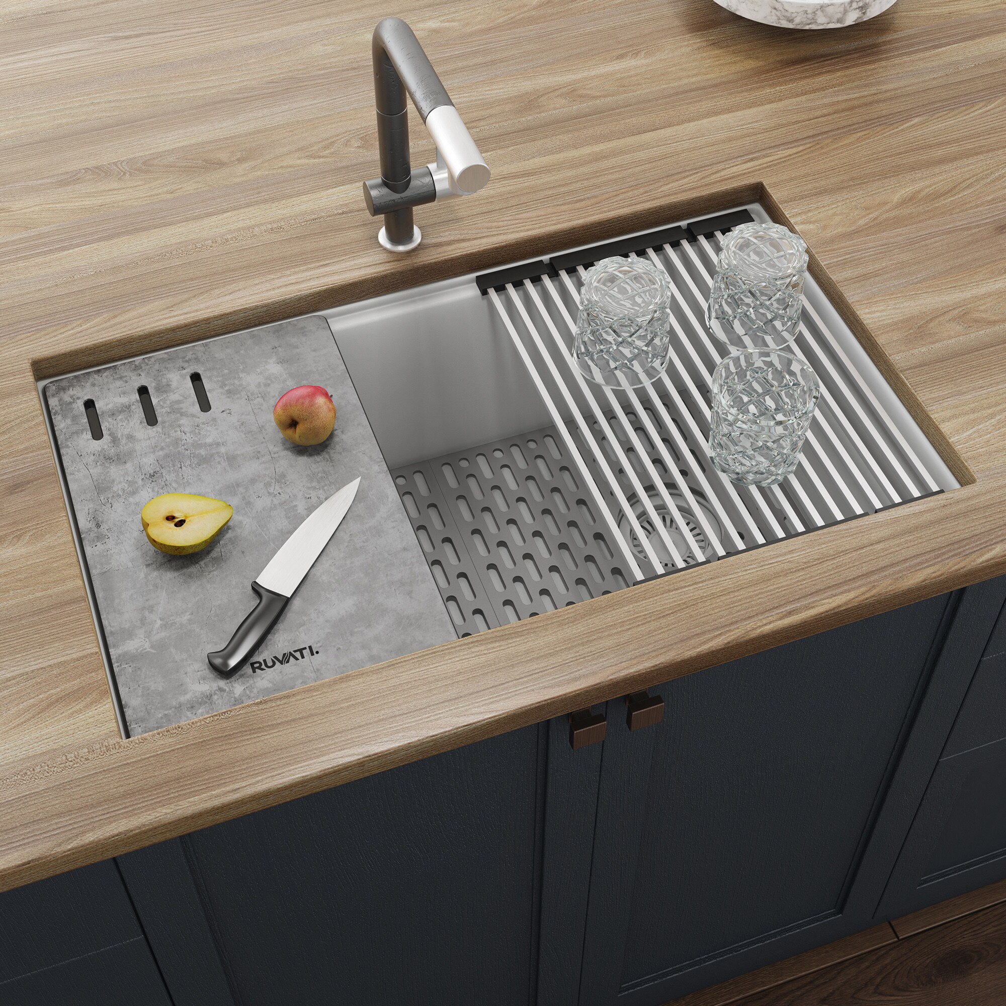 Ruvati RVG2302WH Kitchen-Sinks - View #8