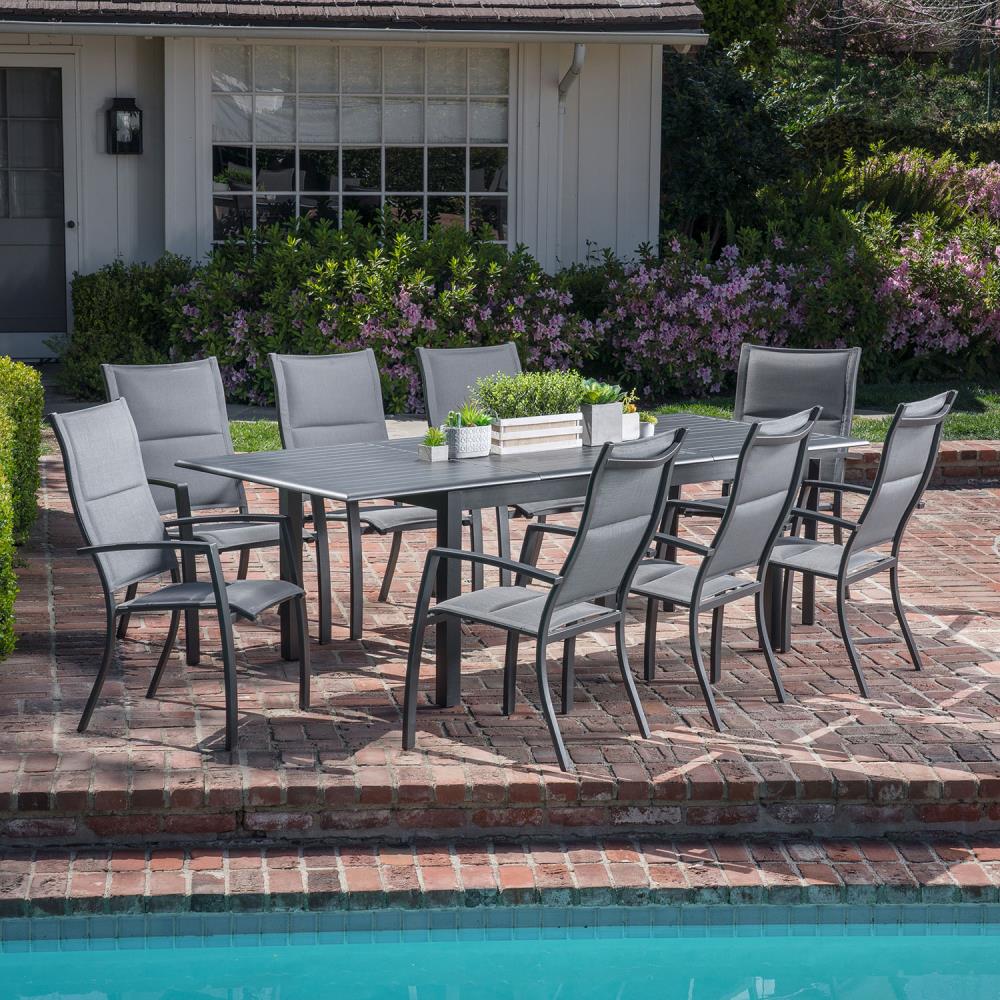 Hanover CAMDN9PCHB-GRY Patio-Dining-Sets - View #11