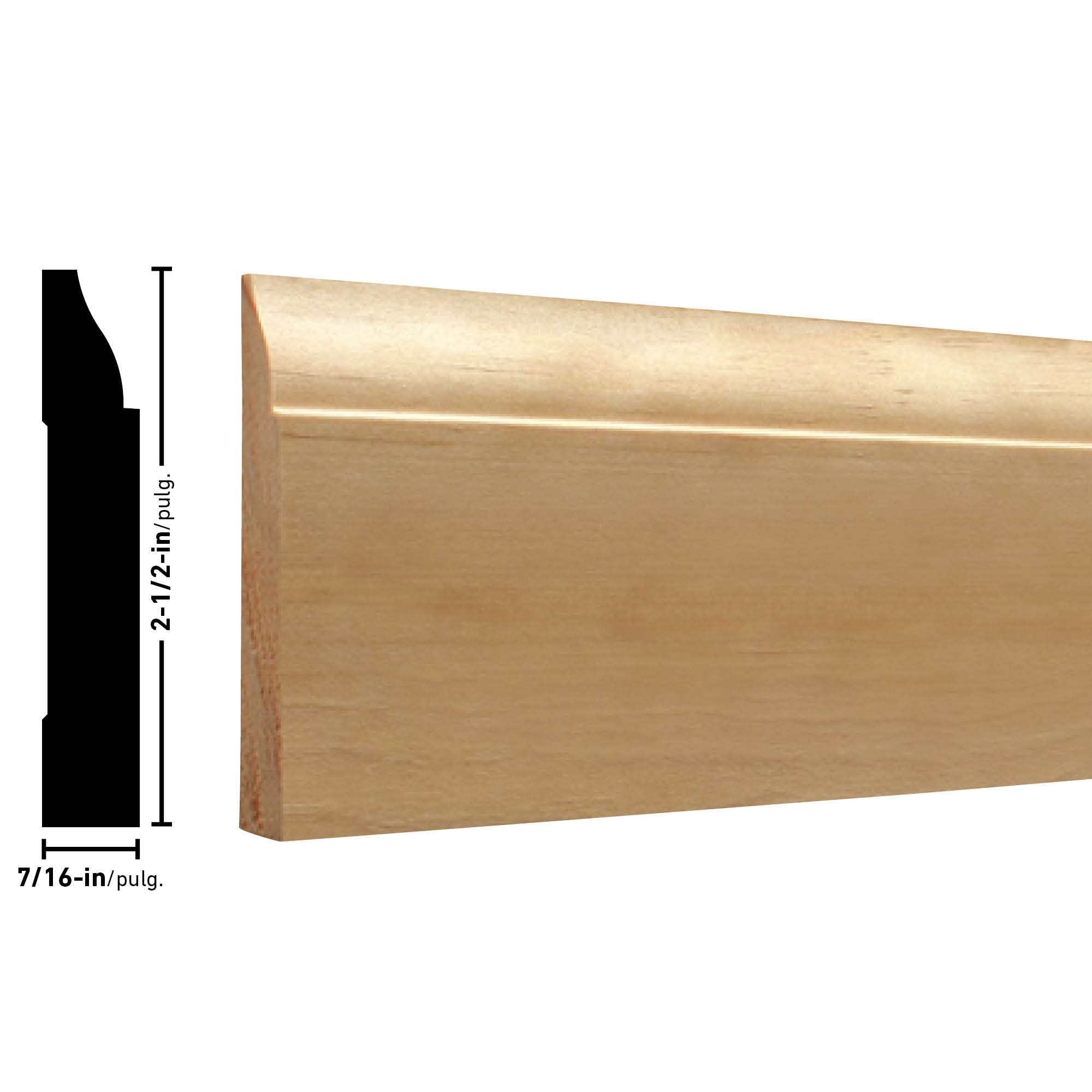 RELIABILT L 627 8PINE Baseboard-Moulding - View #3