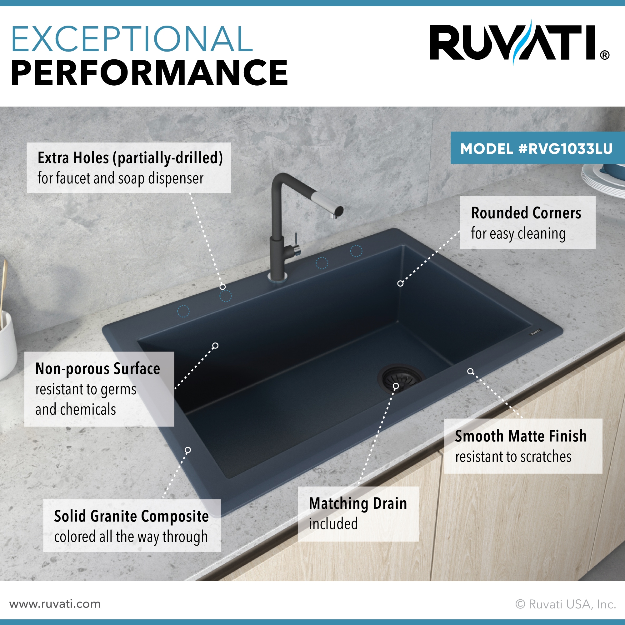 Ruvati RVG1033LU Kitchen-Sinks - View #8