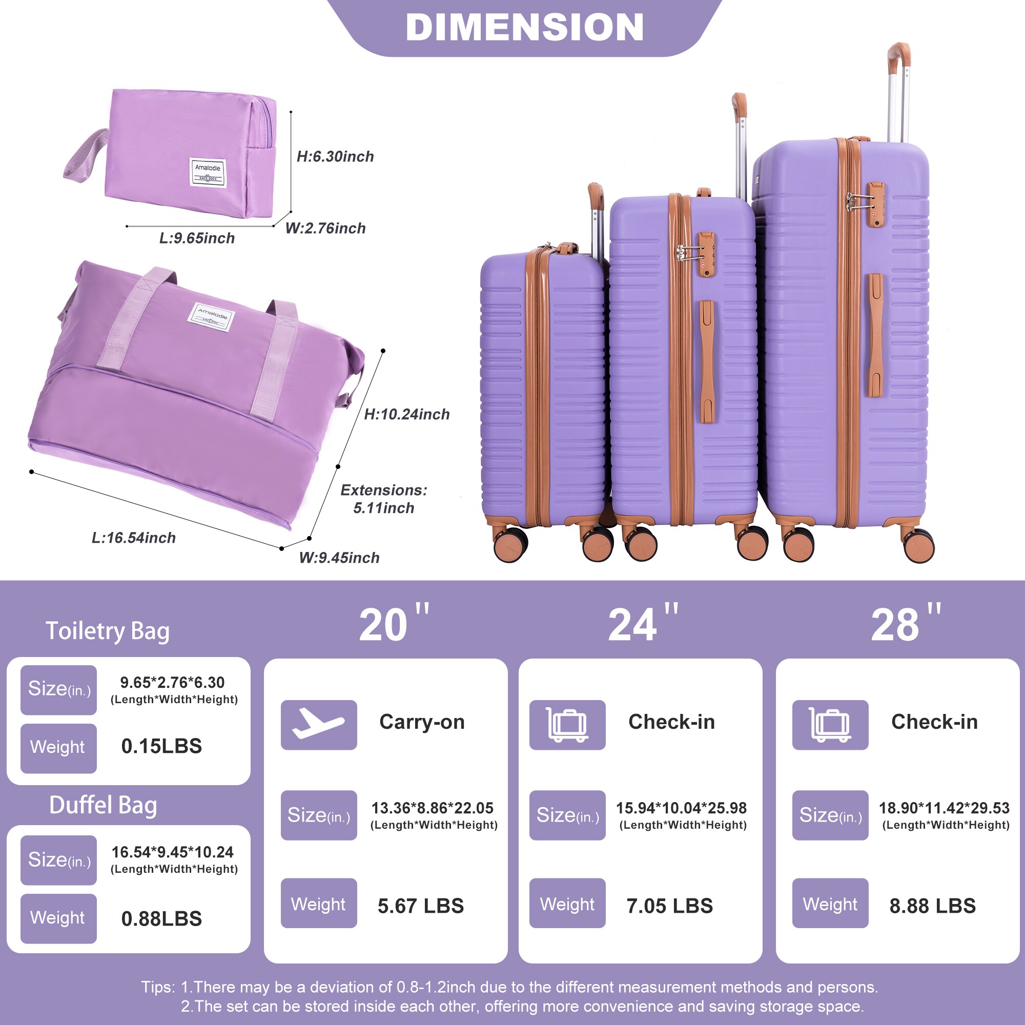 SINOFURN SYD9400003PP Luggage-And-Luggage-Sets - View #2