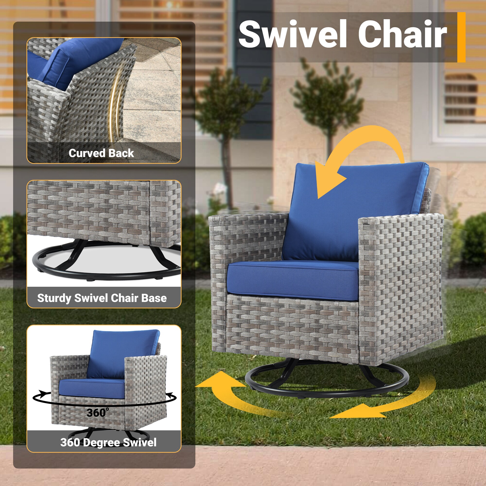 weaxty HMBCFPYZBRS7015 Patio-Conversation-Sets - View #4