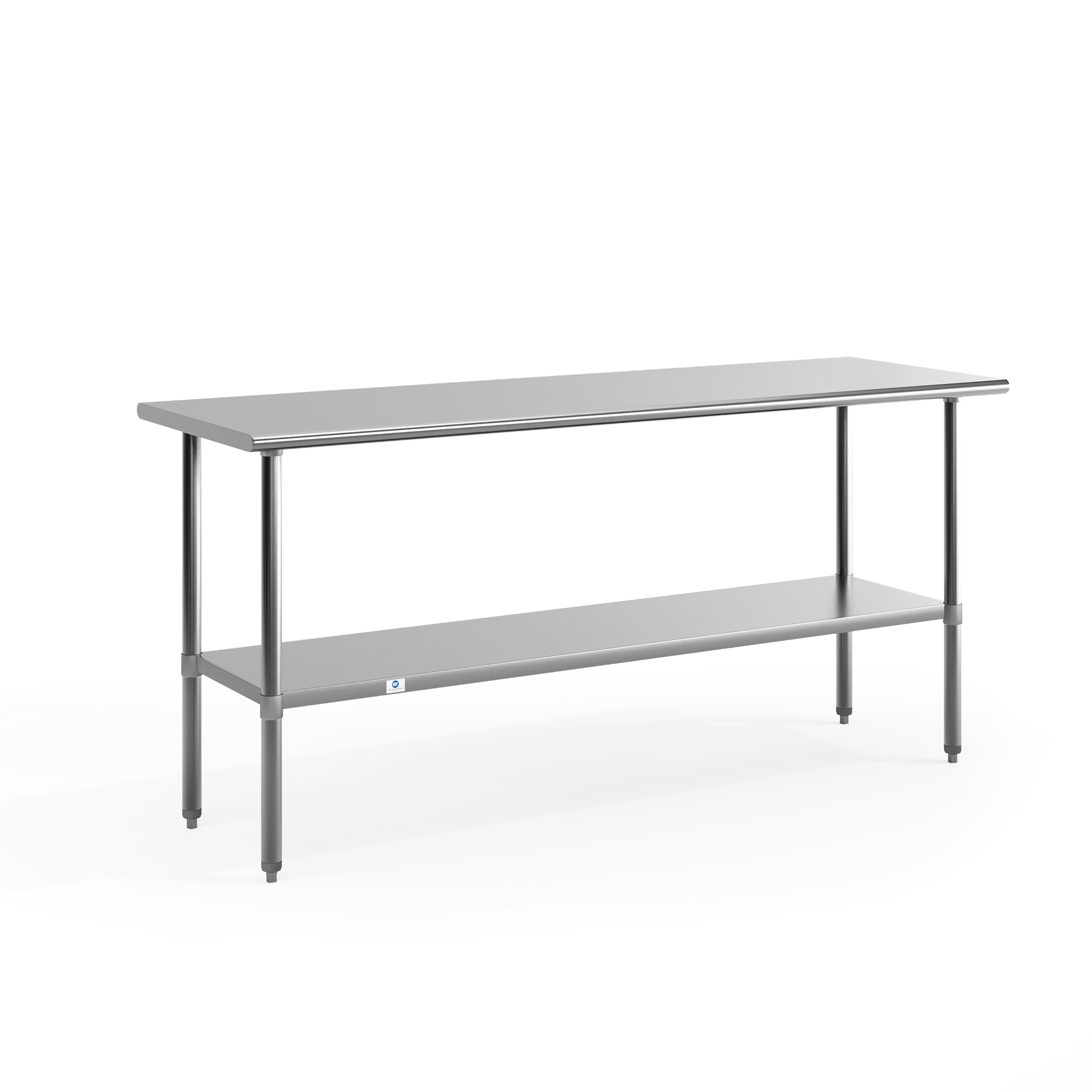 Flash Furniture 889142905813 Stainless Steel Contemporary/Modern Counter Table, Metal with Silver Metal Pedestal Base 30-in L x 34.5-in H