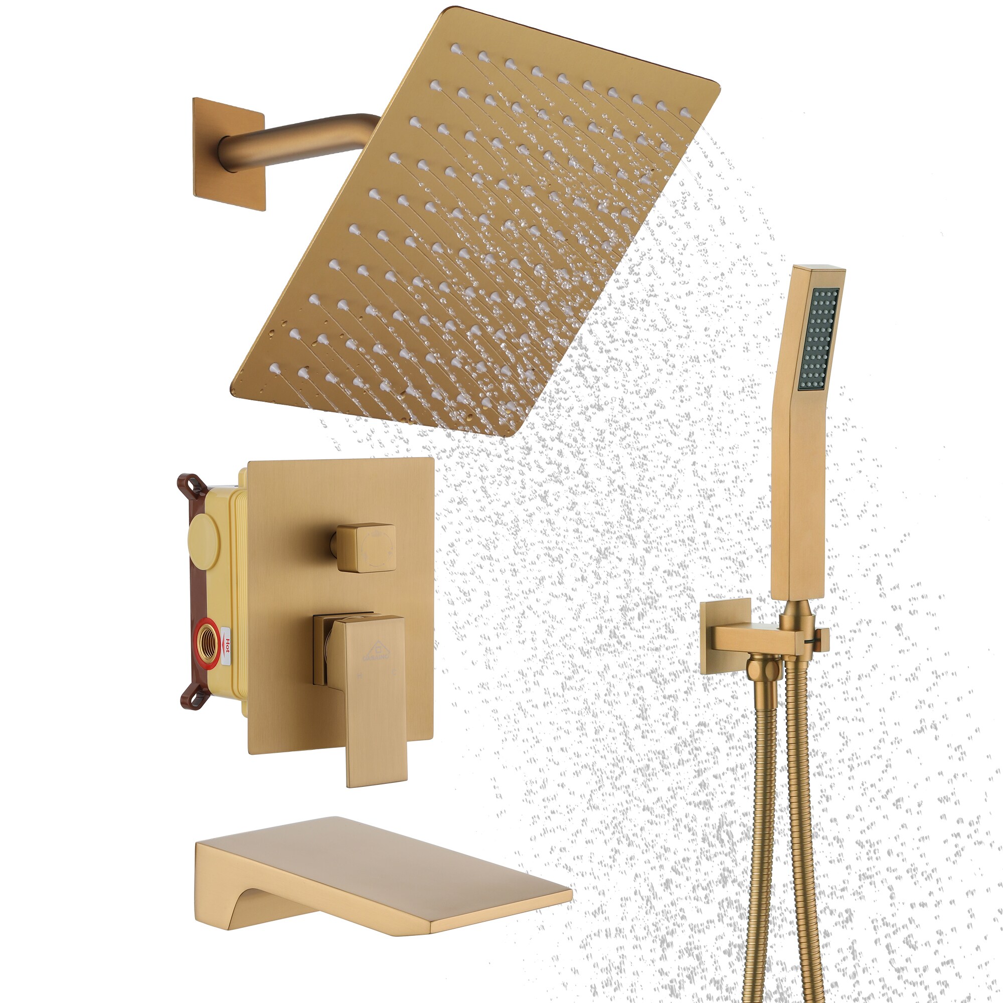 CASAINC KCHS0015-10BG Showerhead-Bar-Panels - View #4
