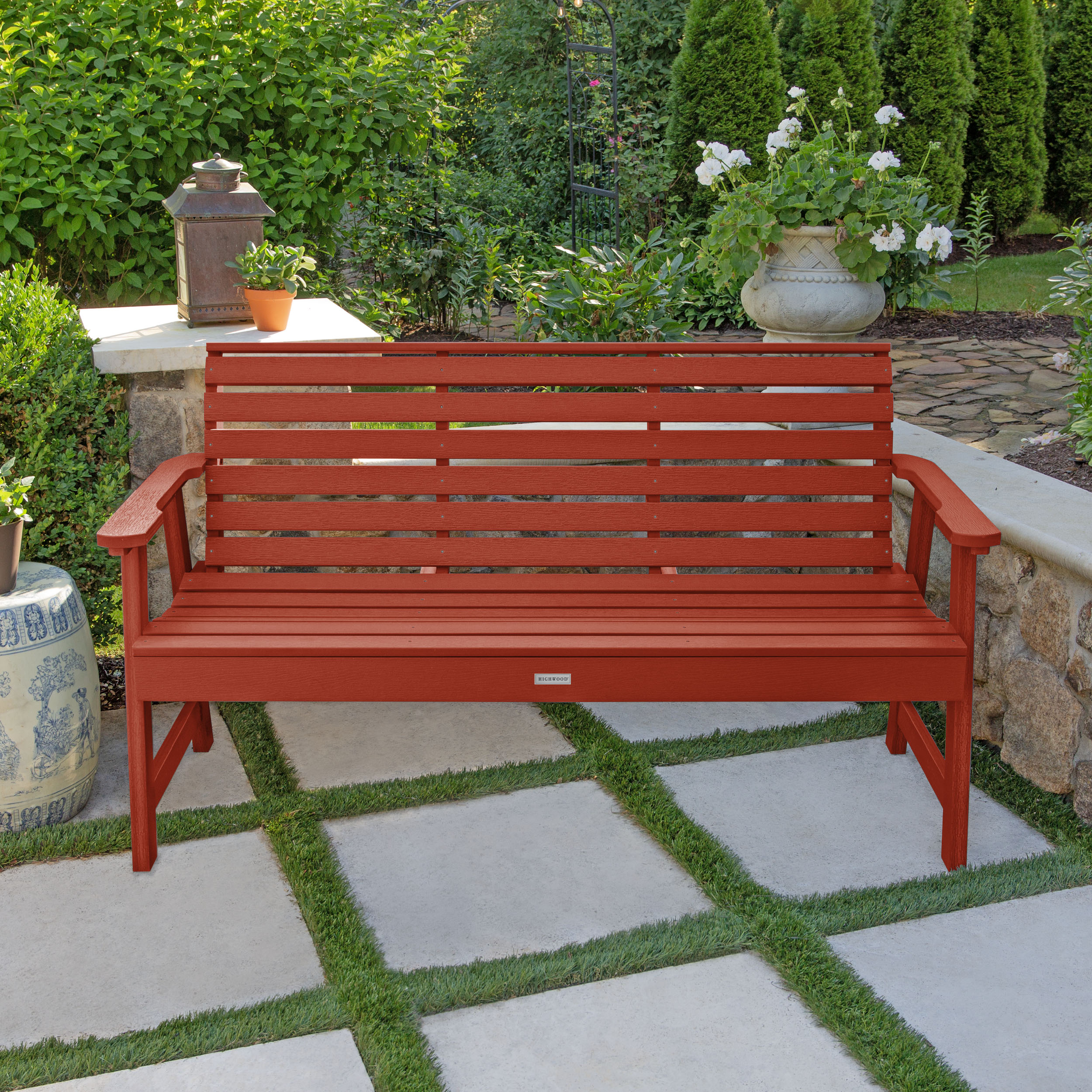 highwood AD-BENW3-RED benches - View #2