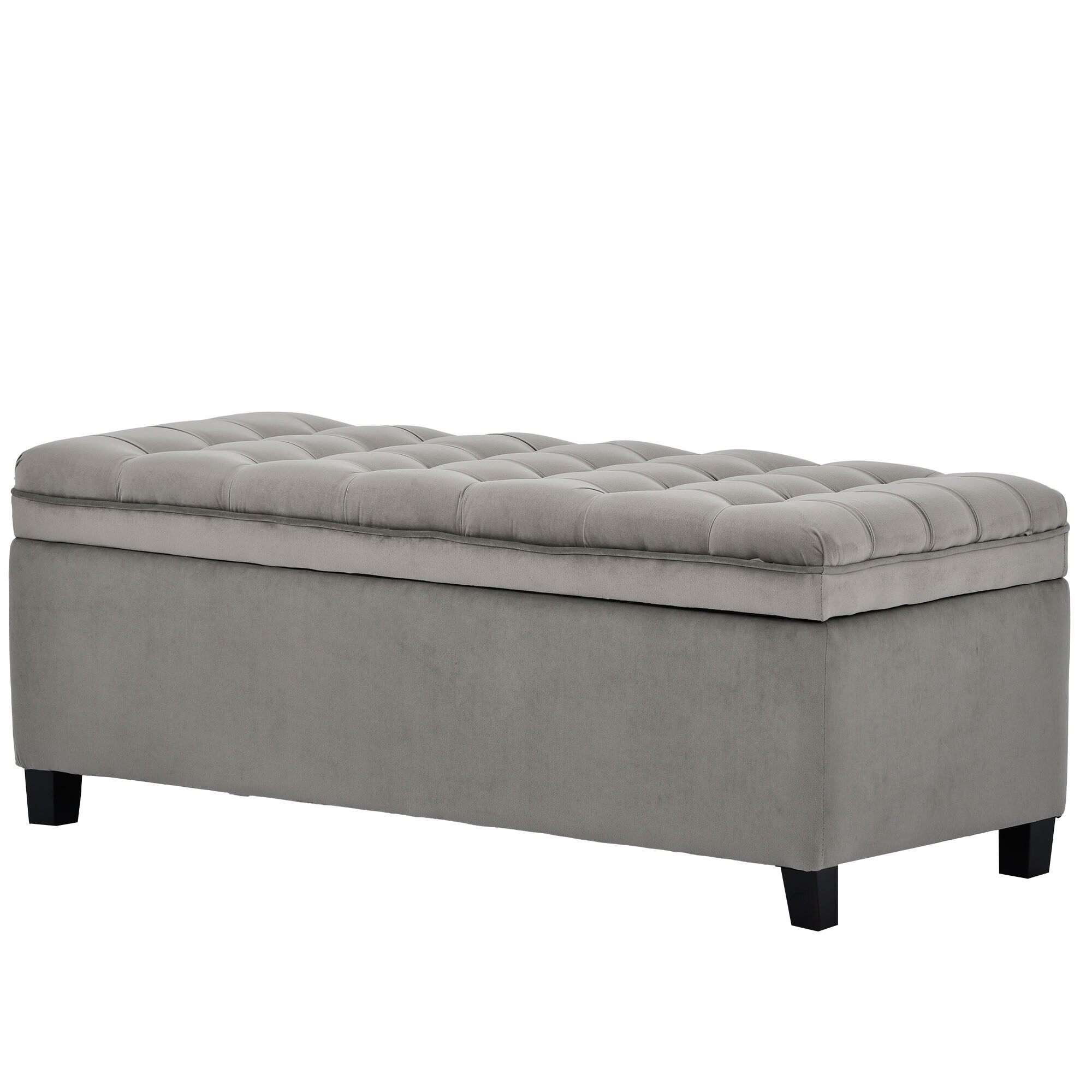 CASAINC WF-JP223-120.031-MR Modern Gray Accent Bench 46.5-in x 20.1-in x 12.2-in