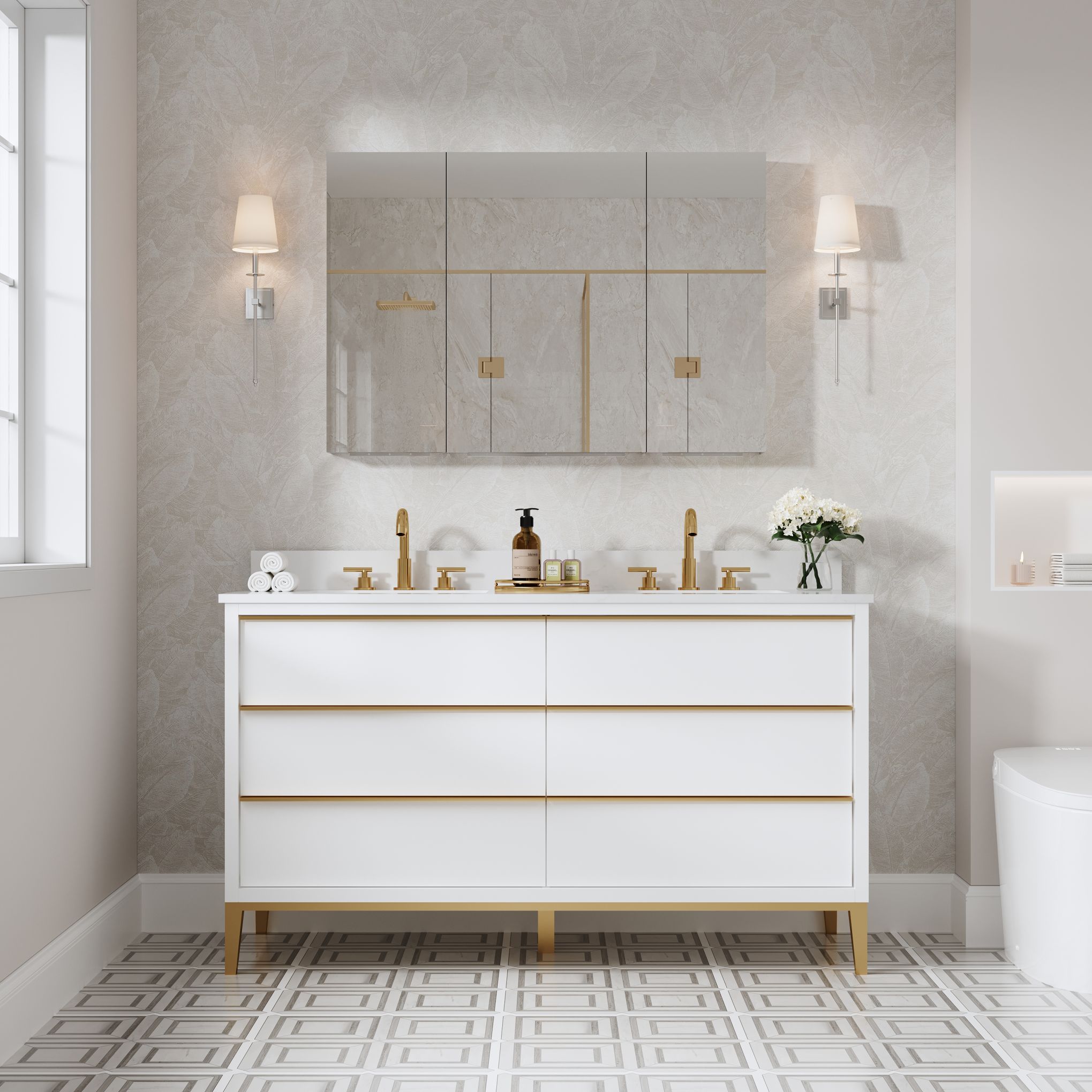 WELLFOR ROSA122012LRR Bathroom-Medicine-Cabinets - View #11