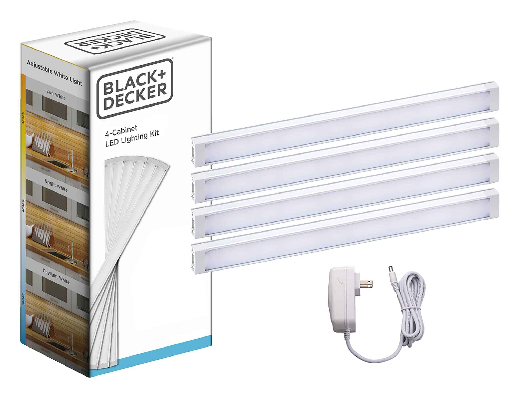 BLACK+DECKER LED Under Cabinet Lighting Kit, 12, Natural Daylight