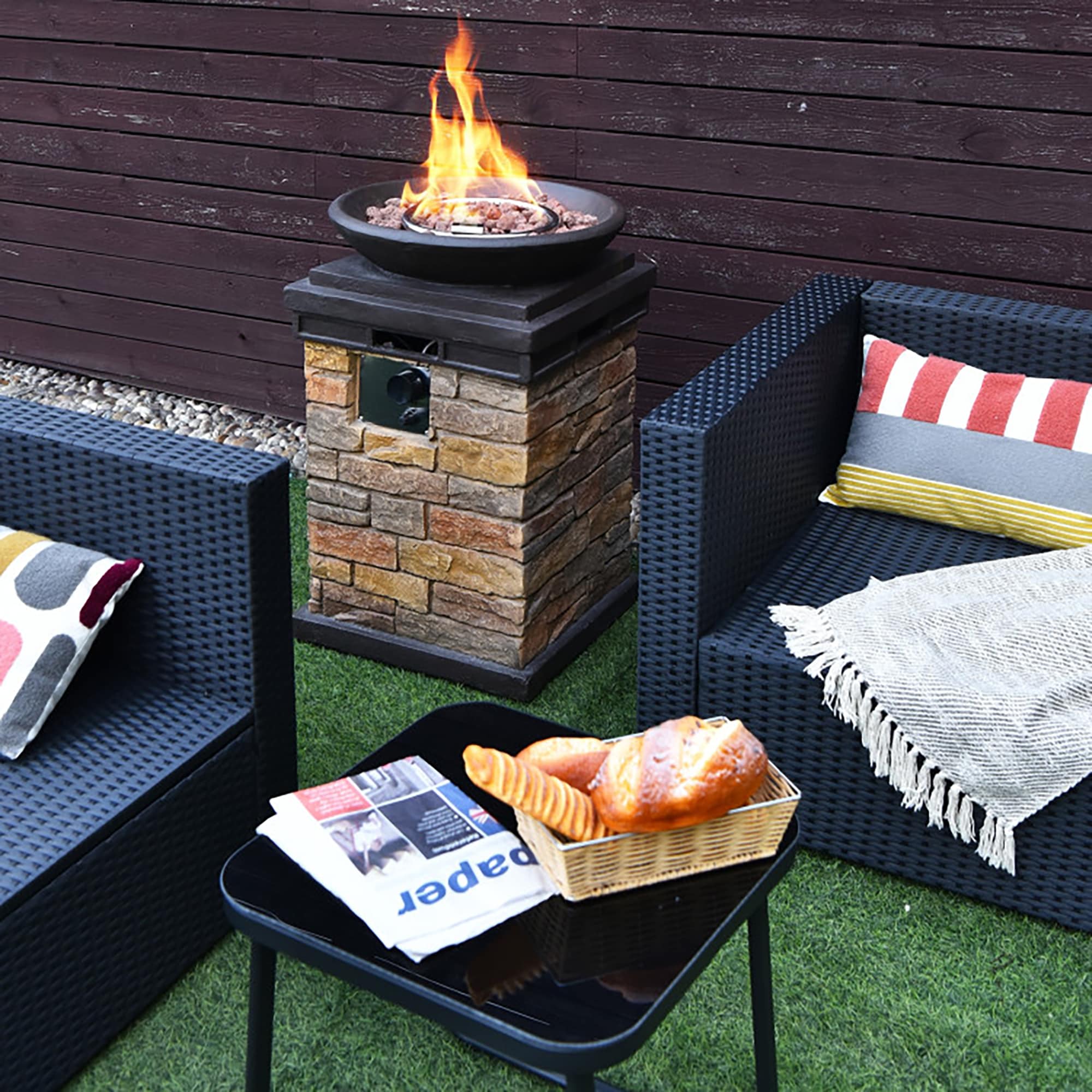 CASAINC WFEHFP-06-B Outdoor-Gas-Firepits - View #2