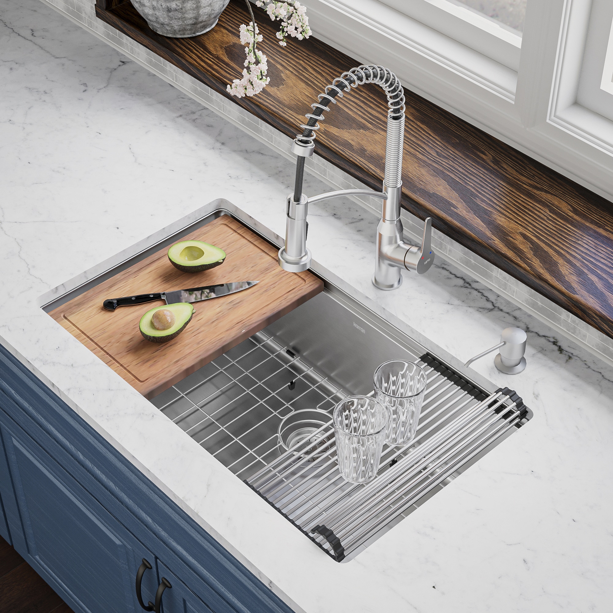 Karran WS-37-PK1 Kitchen-Sinks - View #4