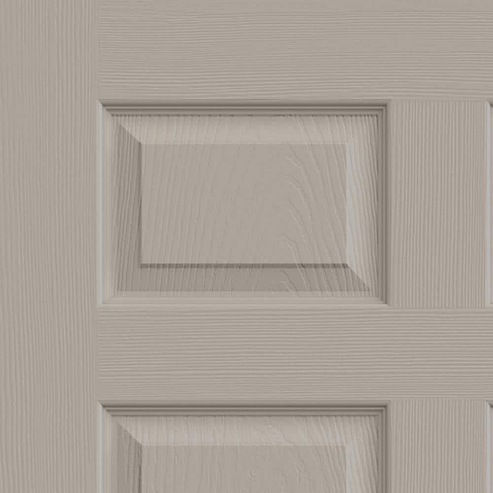 JELD-WEN Colonist 36-in X 80-in Linen 6-panel Solid Core Prefinished ...