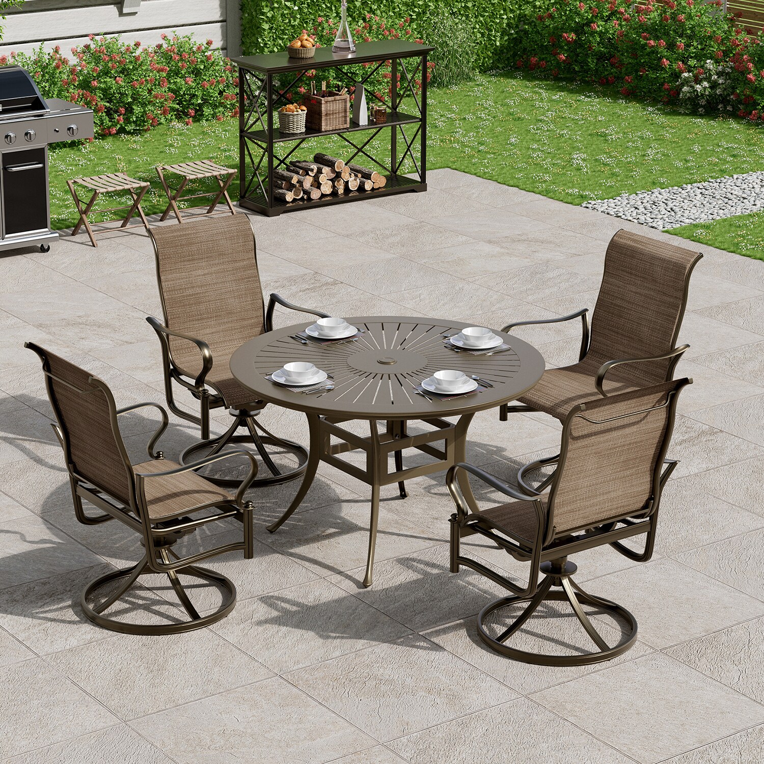 Mondawe MO-ODRGKMCB Patio-Dining-Sets - View #2