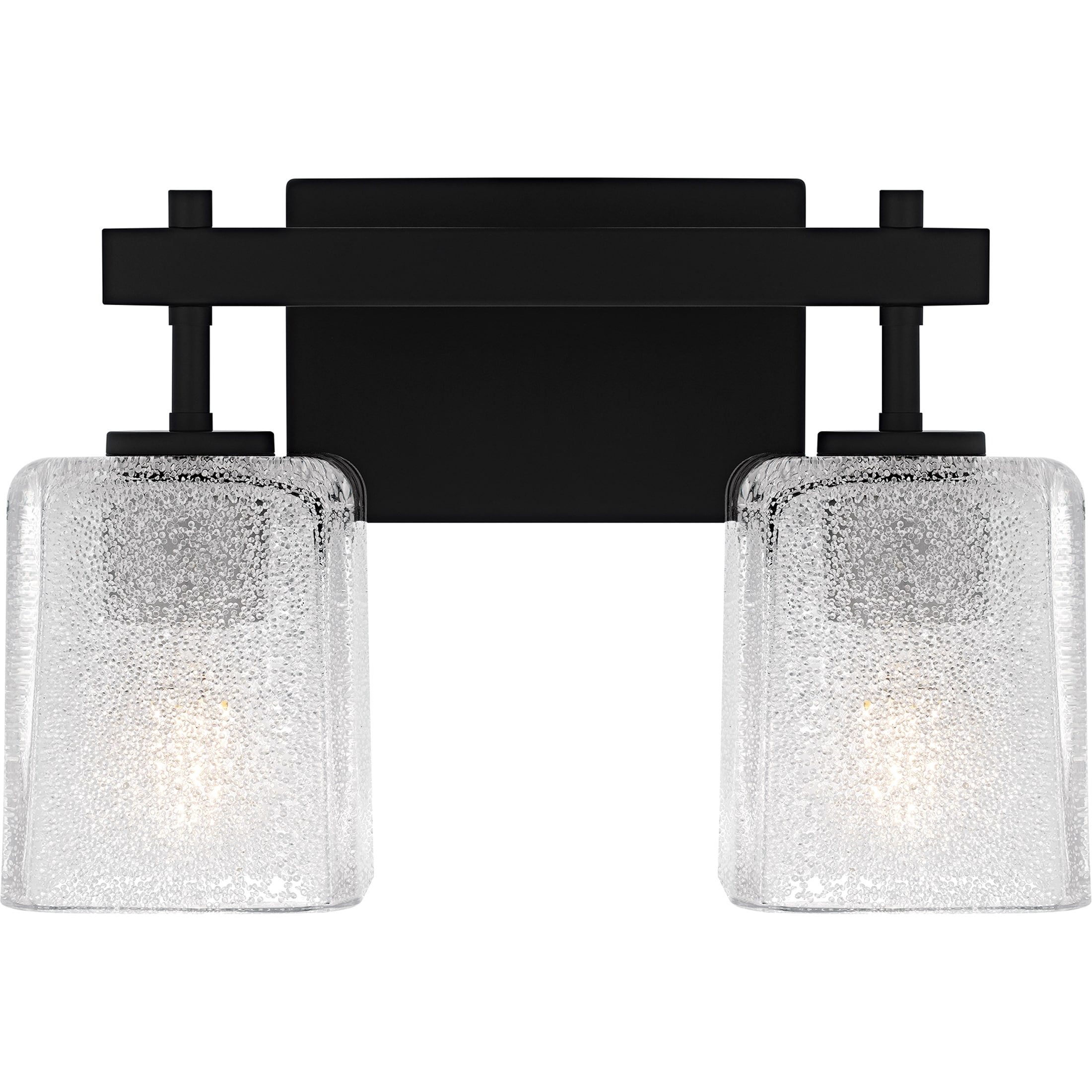 Quoizel Brenthouse 13.5-in 2 Light Matte Black Modern/contemporary Bathroom Vanity light