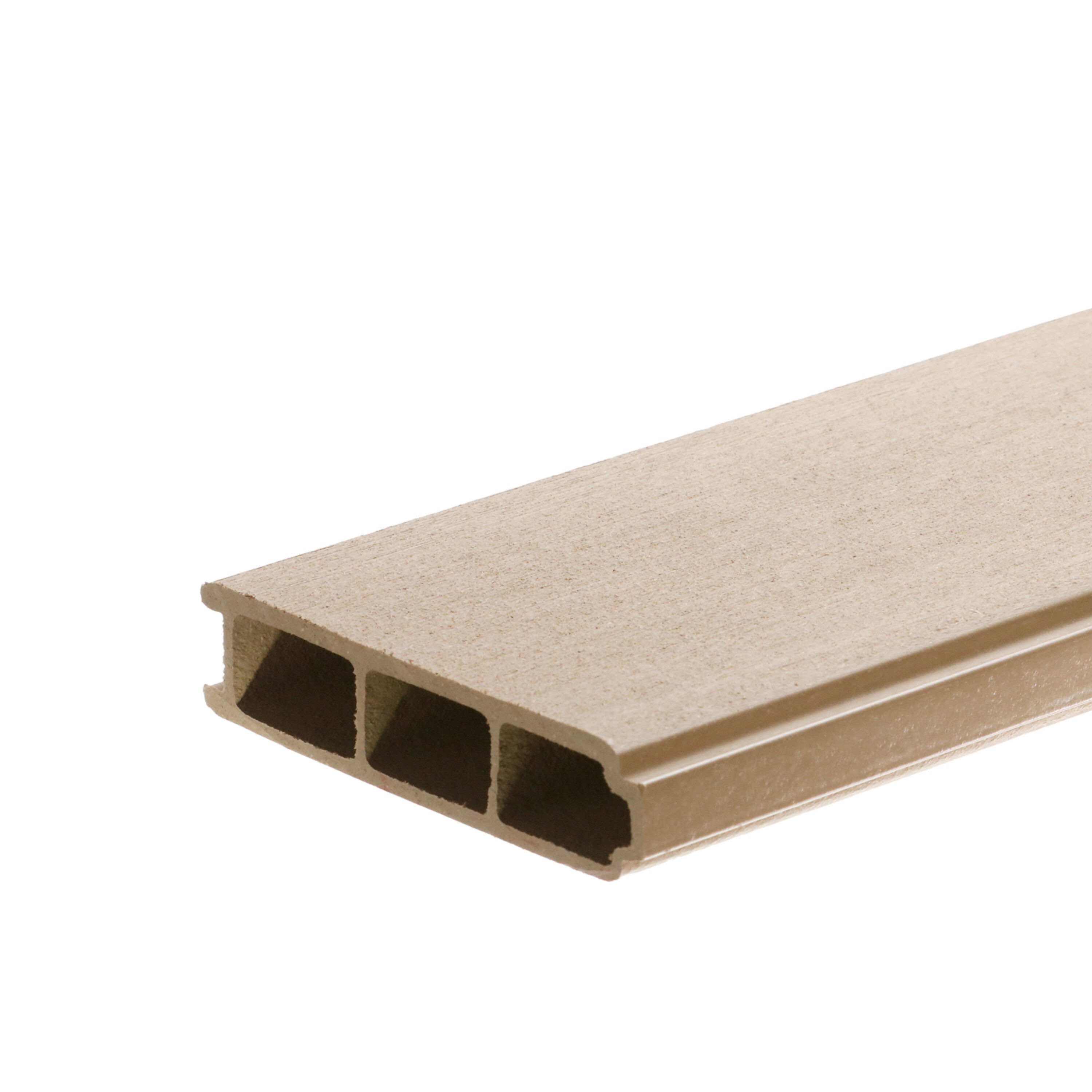 DuxxBak I.Dekk 5.25-in Cool Sand Composite Deck Board (Sample) #SAMP-ID-TG-COOLSAND