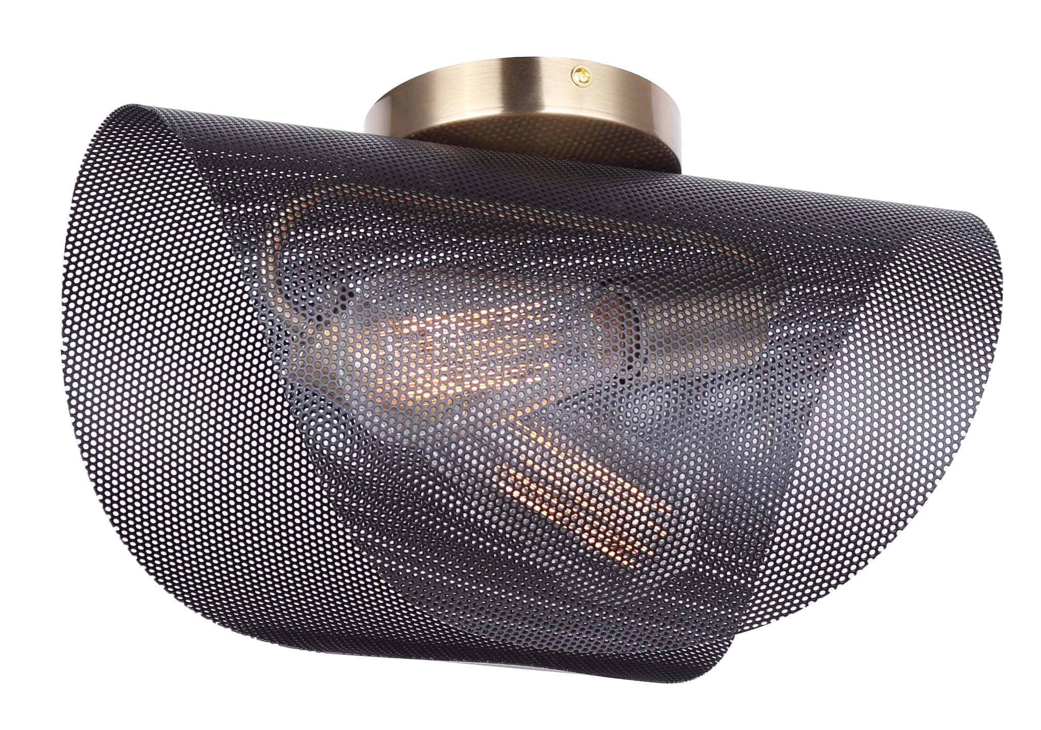 Canarm IFM1131A15BKG HUXLEE 2-Light 15-in Multiple Finishes Multiple Colors/Finishes Flush Mount Light