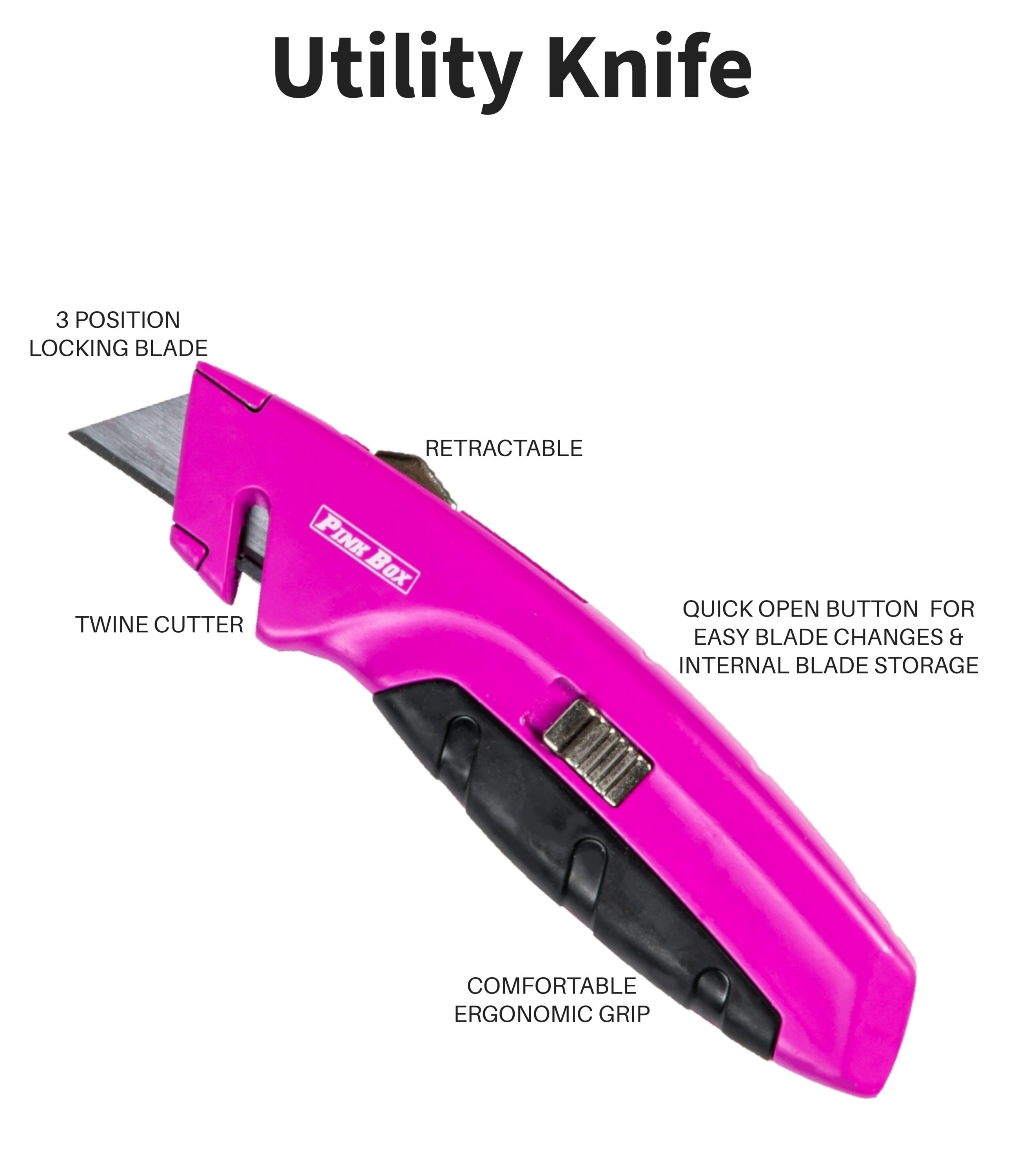 The Original Pink Box 25-Foot Auto-Locking Tape Measure, Pink 