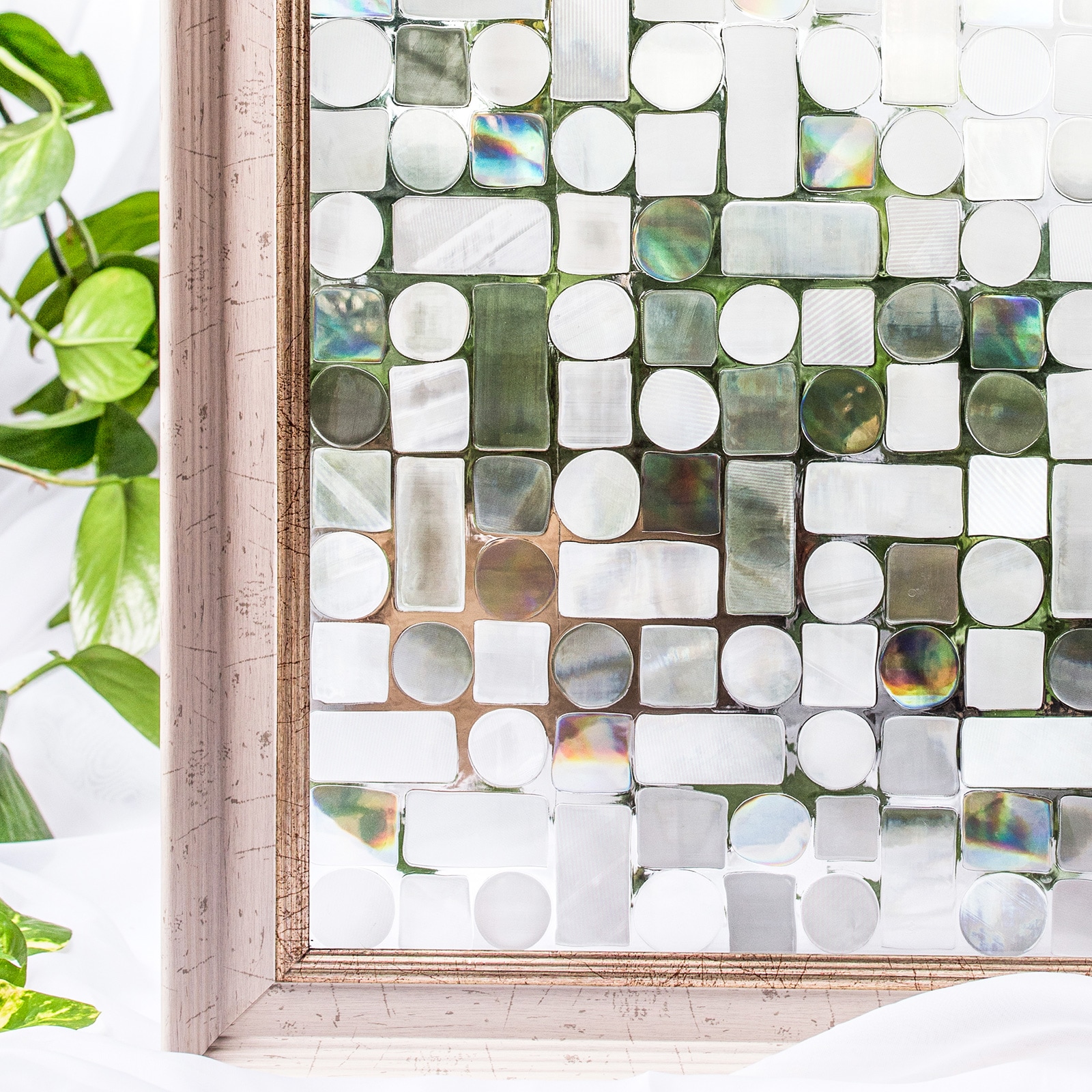 Cotton Colors CT003 35-1/4-in x 78-in clear Decorative Window Film