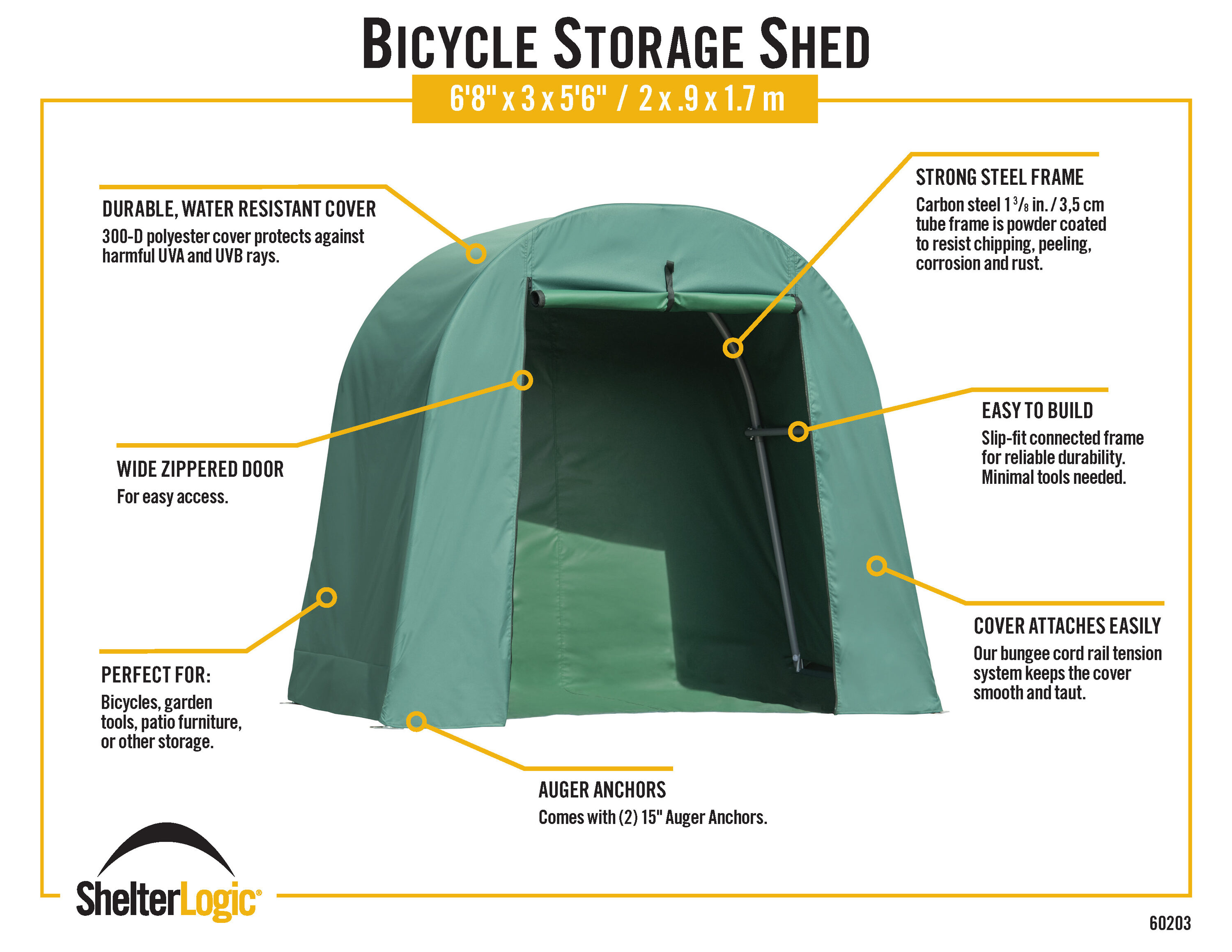 ShelterLogic 60203 Canopy-Storage - View #12