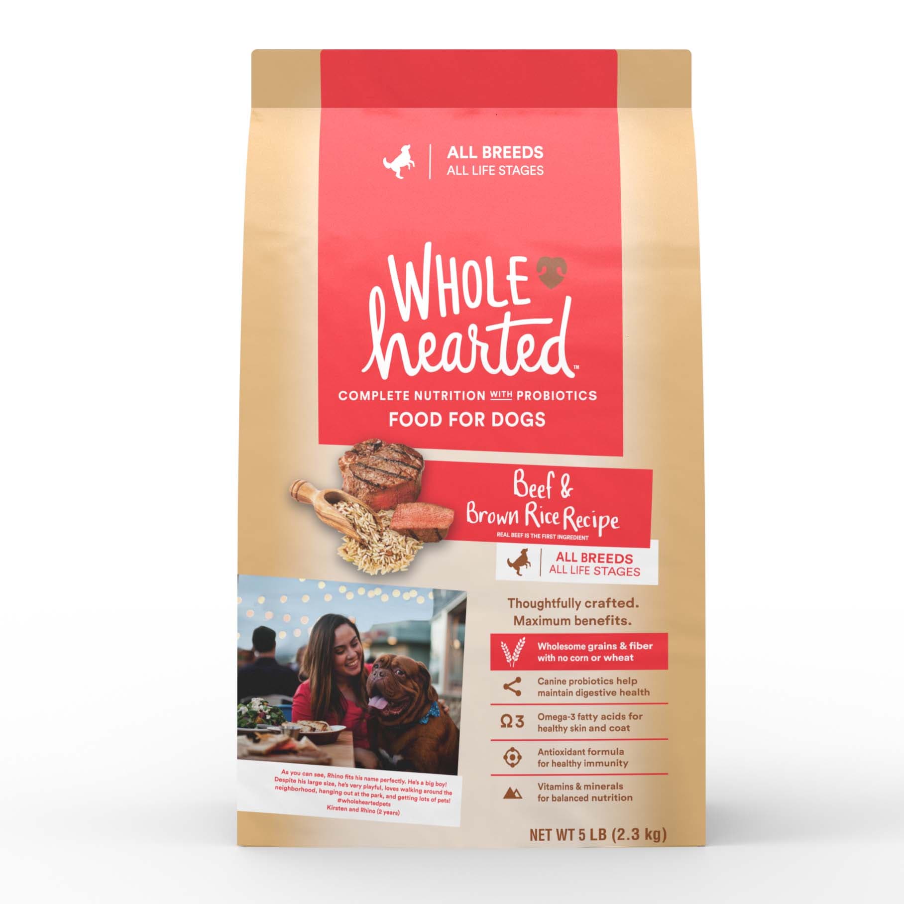 Wholehearted dry 2025 dog food