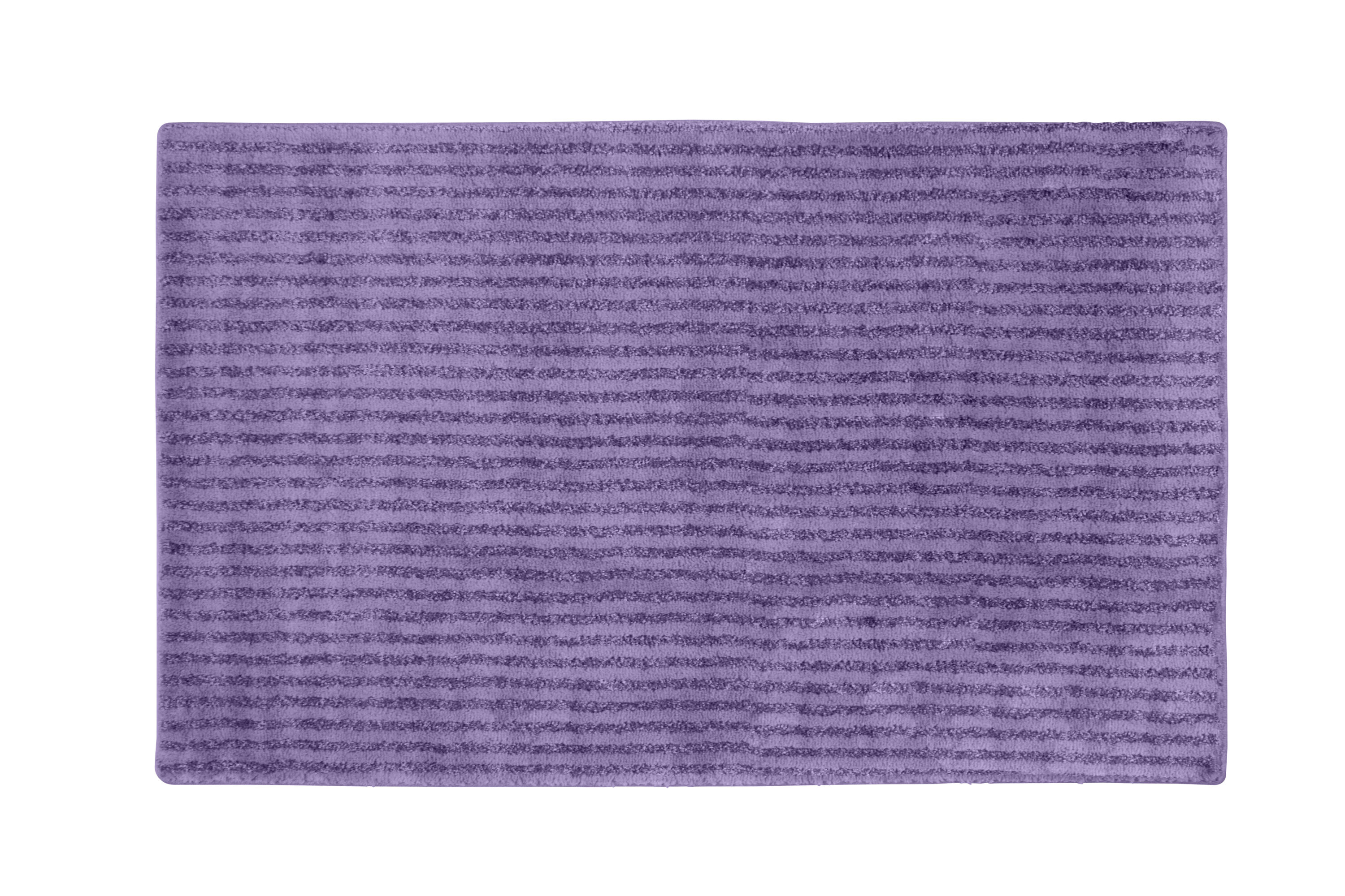 Garland Rug BA080W030050I9 Sheridan 30-in x 50-in Purple Nylon Bath rug