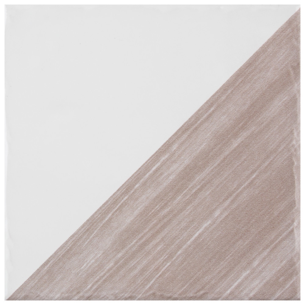Affinity Tile WNI6TRTP Triangle Rustique Glossy Taupe 6-in x 6-in Glossy Ceramic Stone Look Wall Tile (7.5-sq. ft/ Carton)