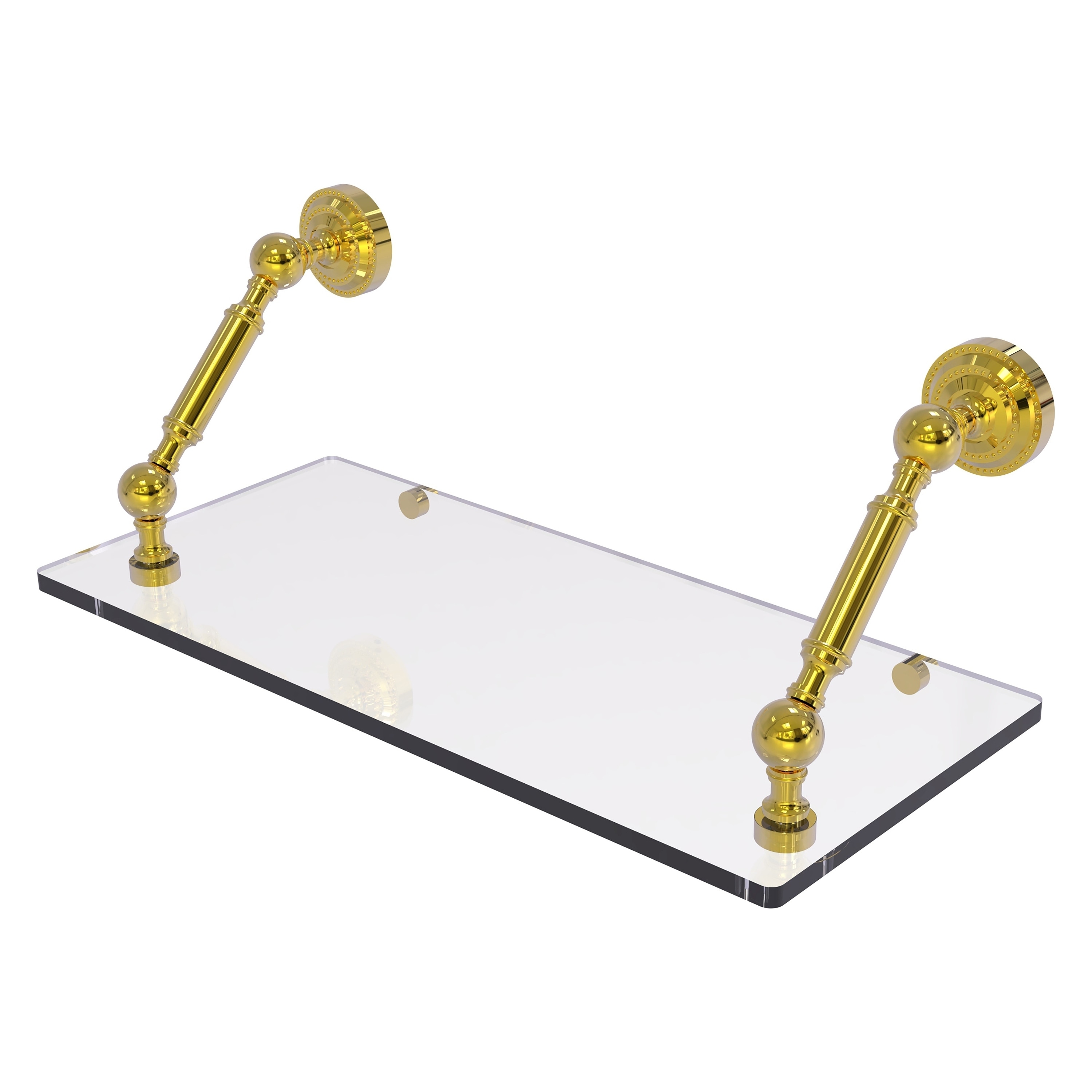 Allied Brass DT-1-18-PB Dottingham Polished Brass Wall mount Bathroom Shelf ( 18-in x 7.3-in x 8-in )
