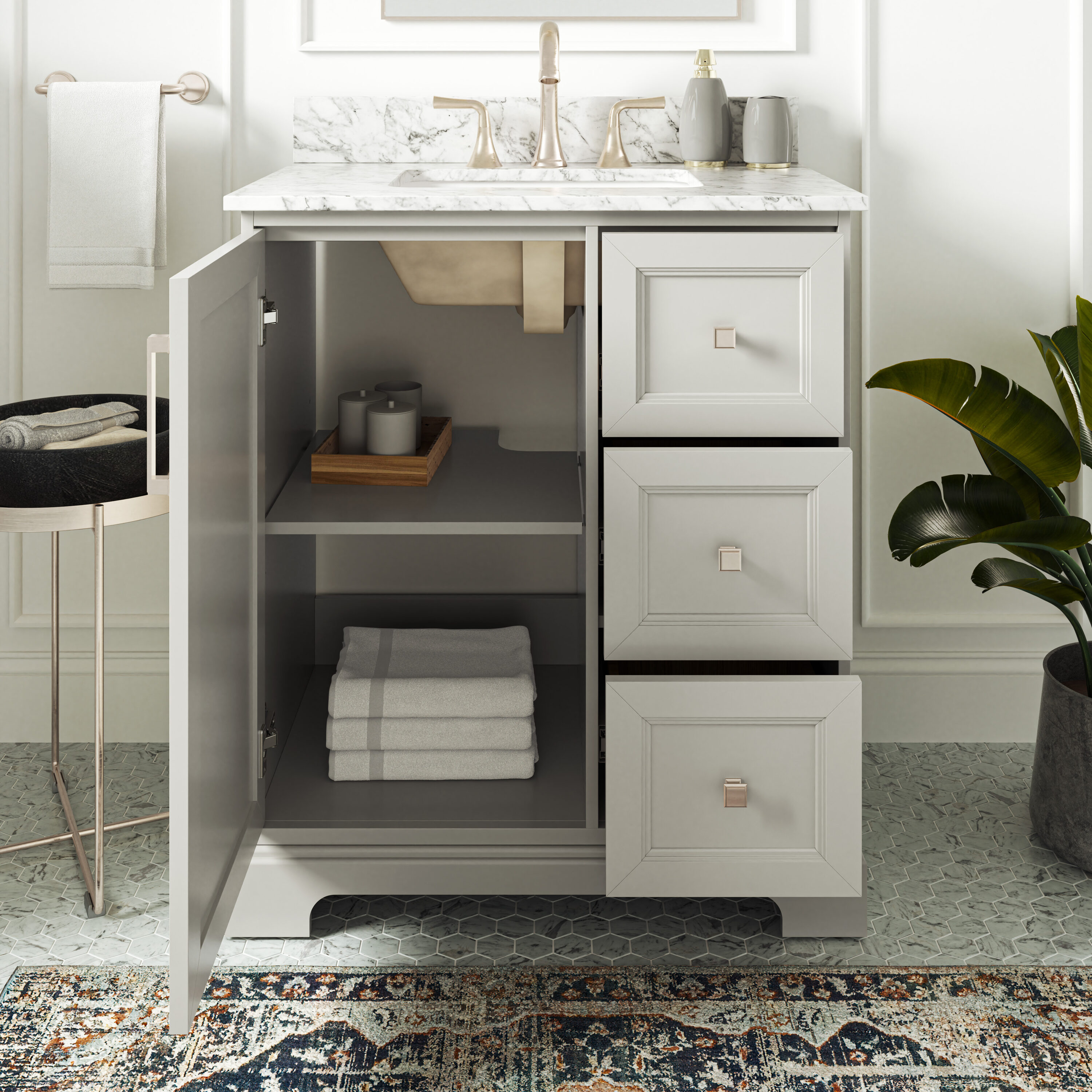 allen + roth LWS30TSVG Bath-Vanity-Combo - View #4