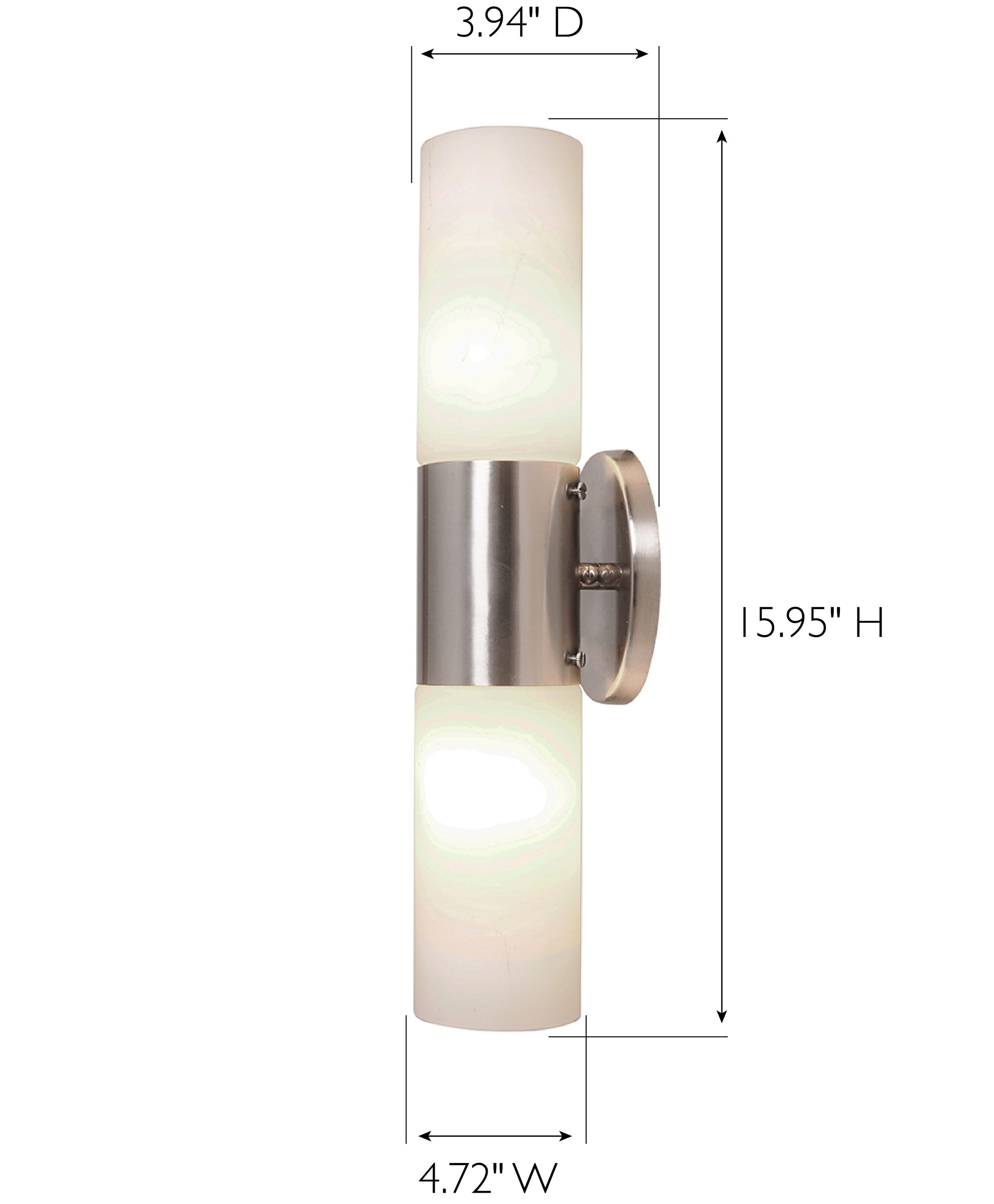 Design House 4.72-in Satin Nickel Eastport Metal Ceiling Light Mount in ...