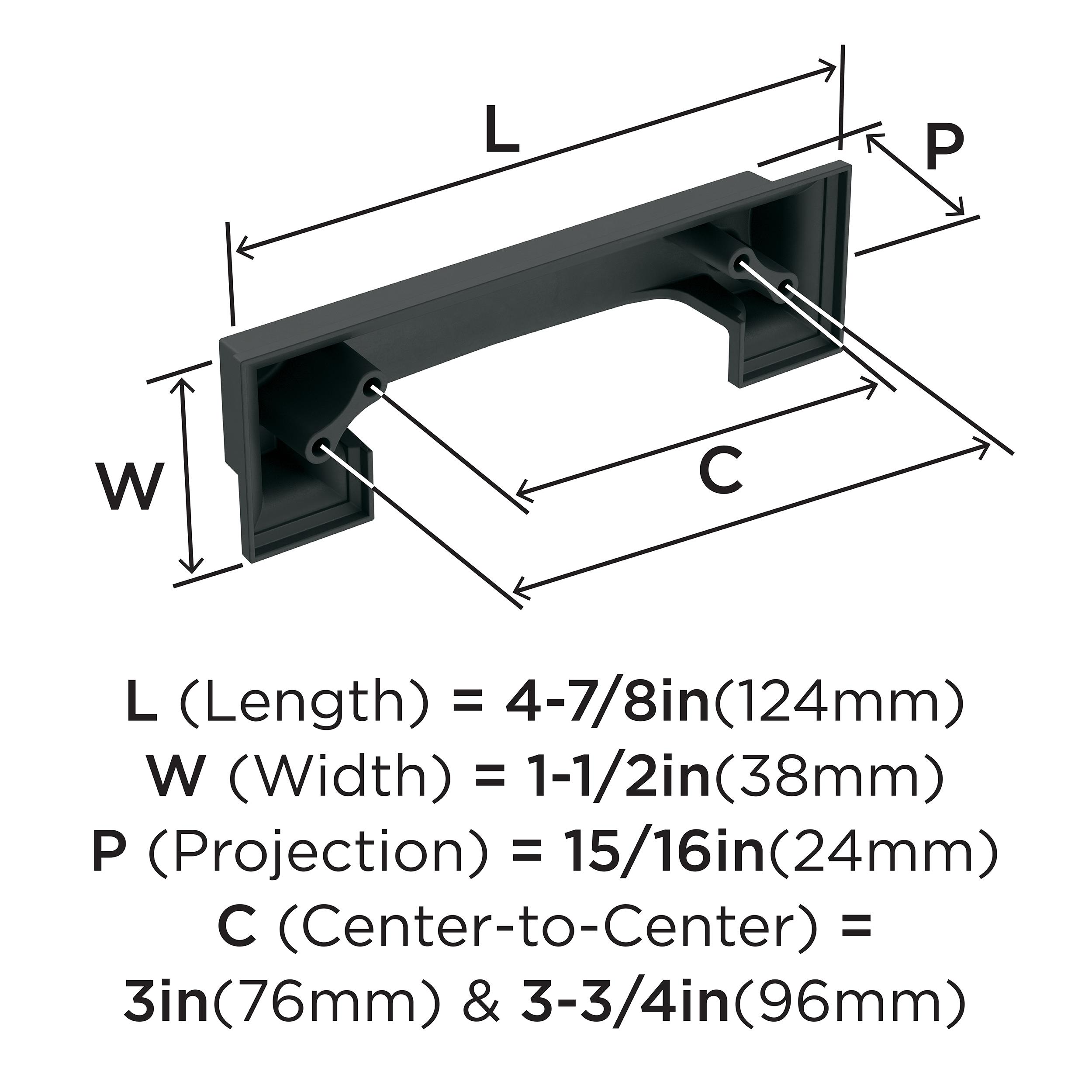 Amerock Appoint 3-in or 3-3/4-in (76Mm or 96mm) Center to Center Matte ...