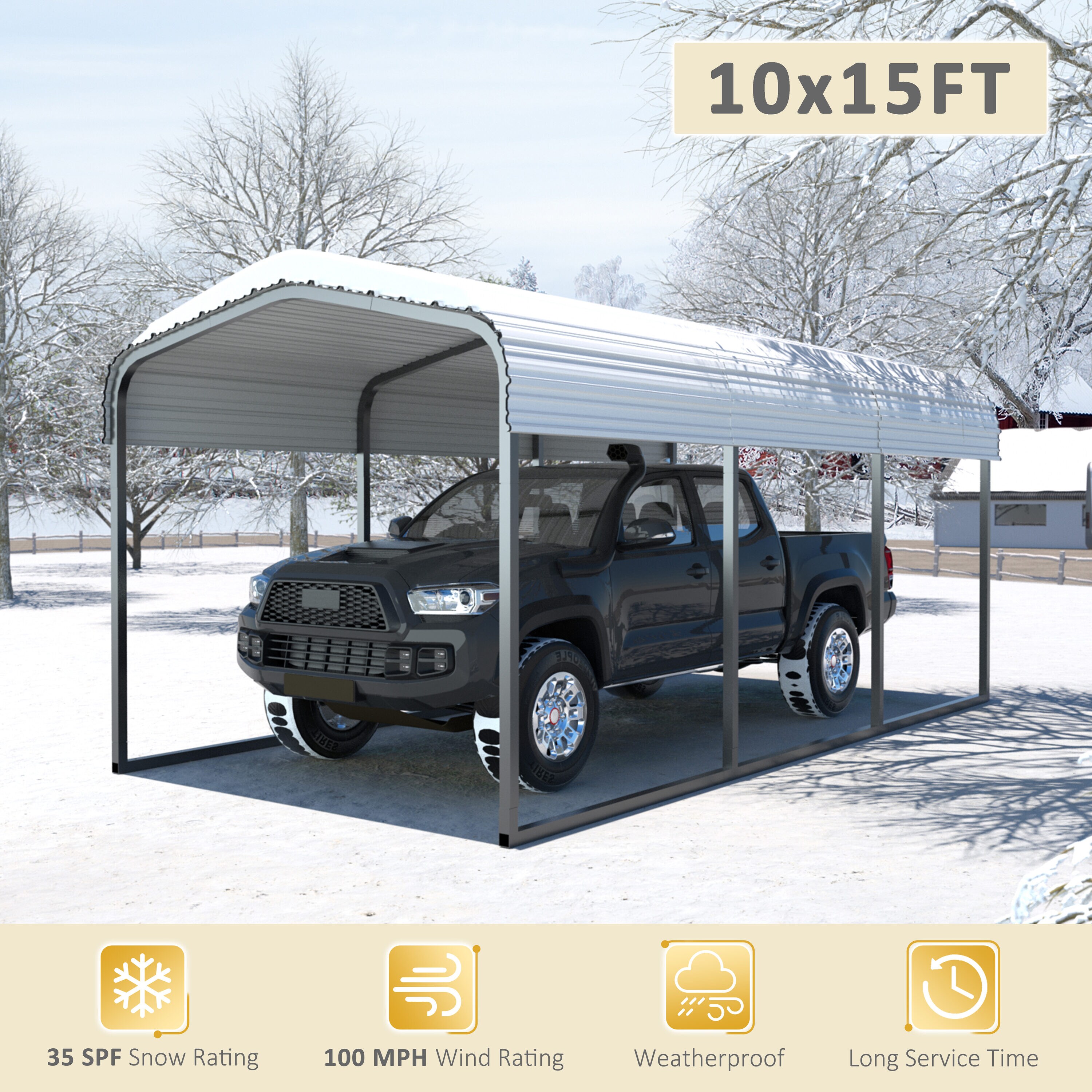 VEIKOUS PG0216-01-03 Carport-Covers - View #4