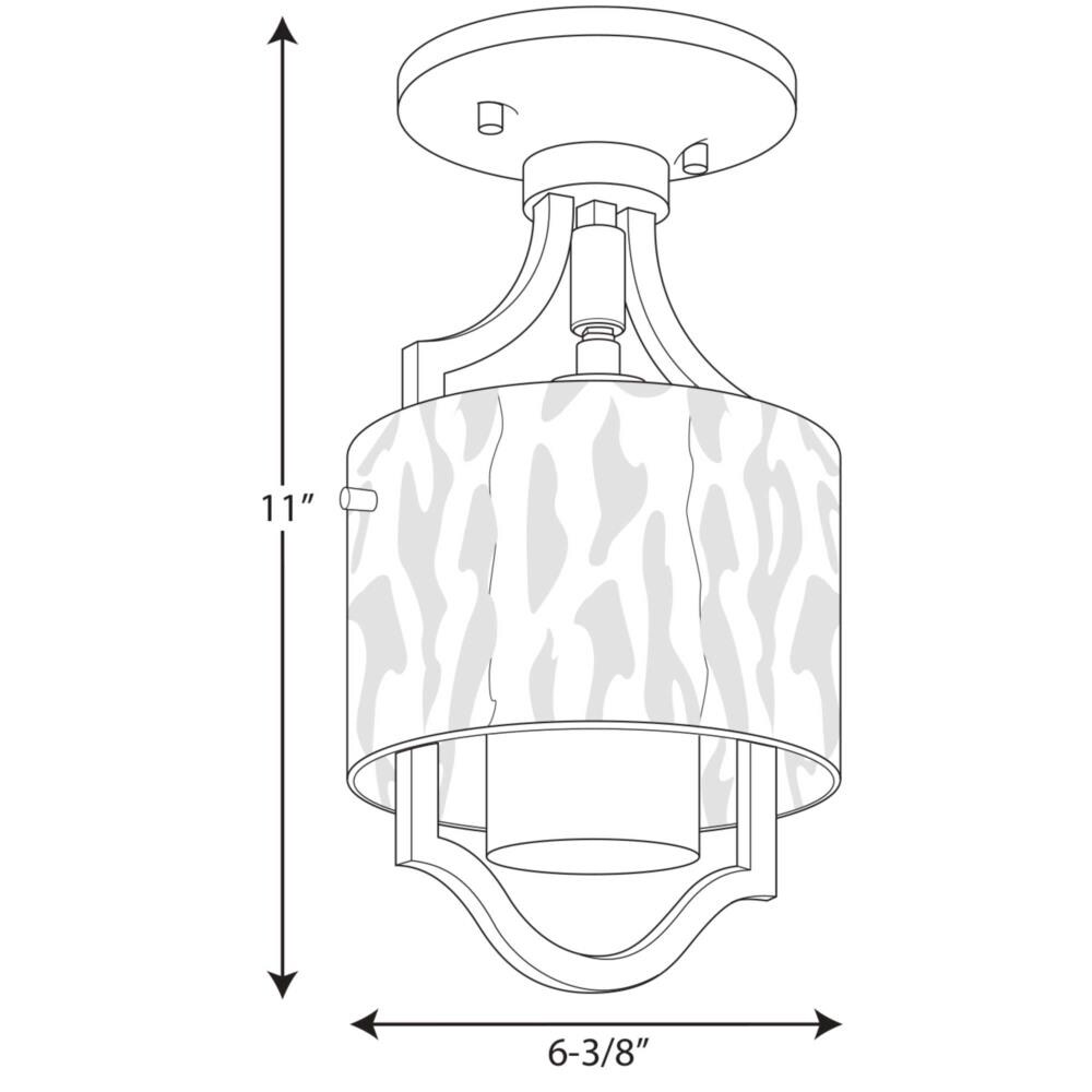 Polished Nickel Mini Drum Pendant Light with Glass Shade