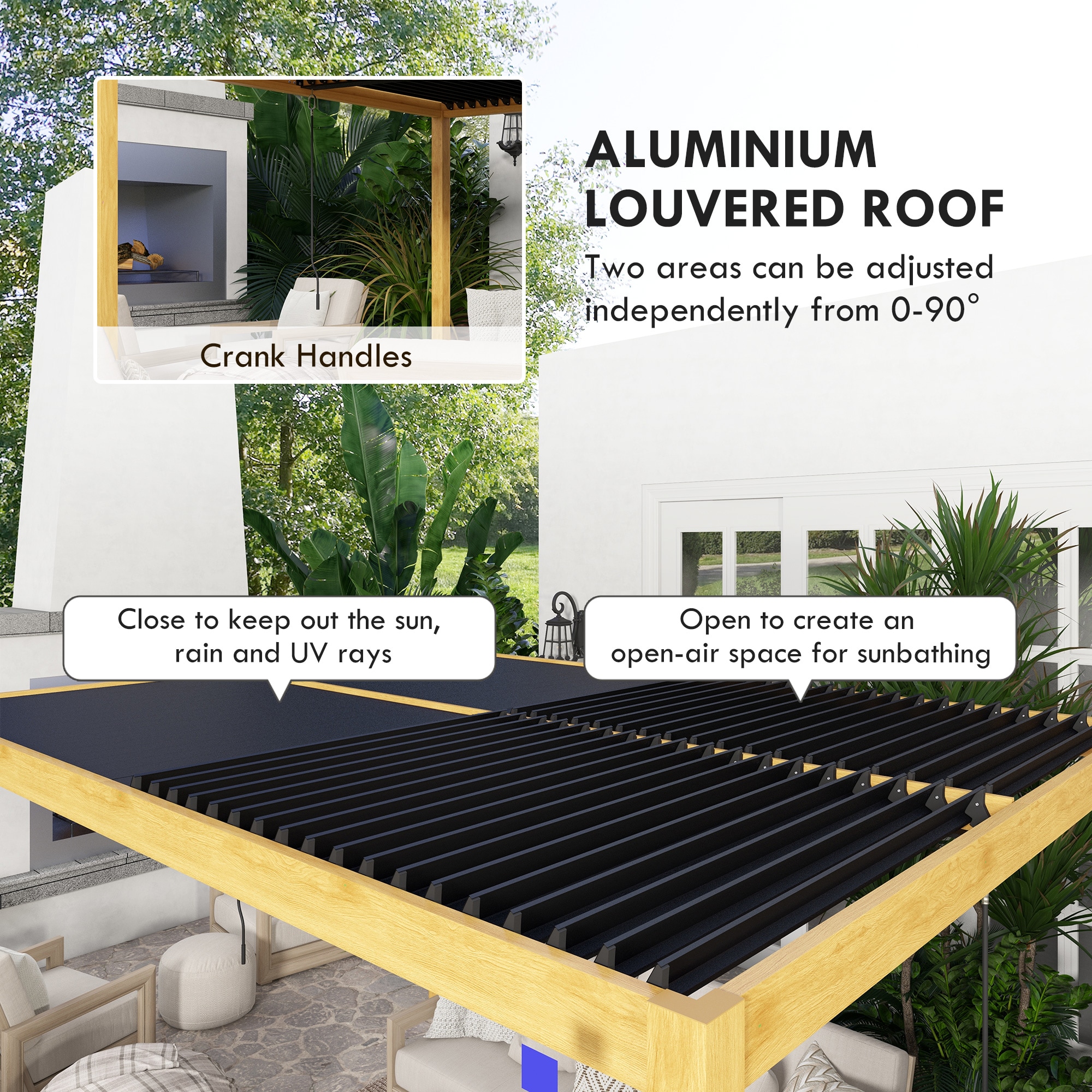 Outsunny 84C-454V01ND Wood-Resin-Gazebos - View #9