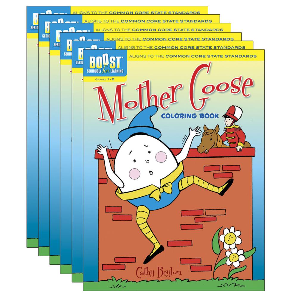 Dover Publications DP-494144-6 Boost Mother Goose Coloring Book Activity Book