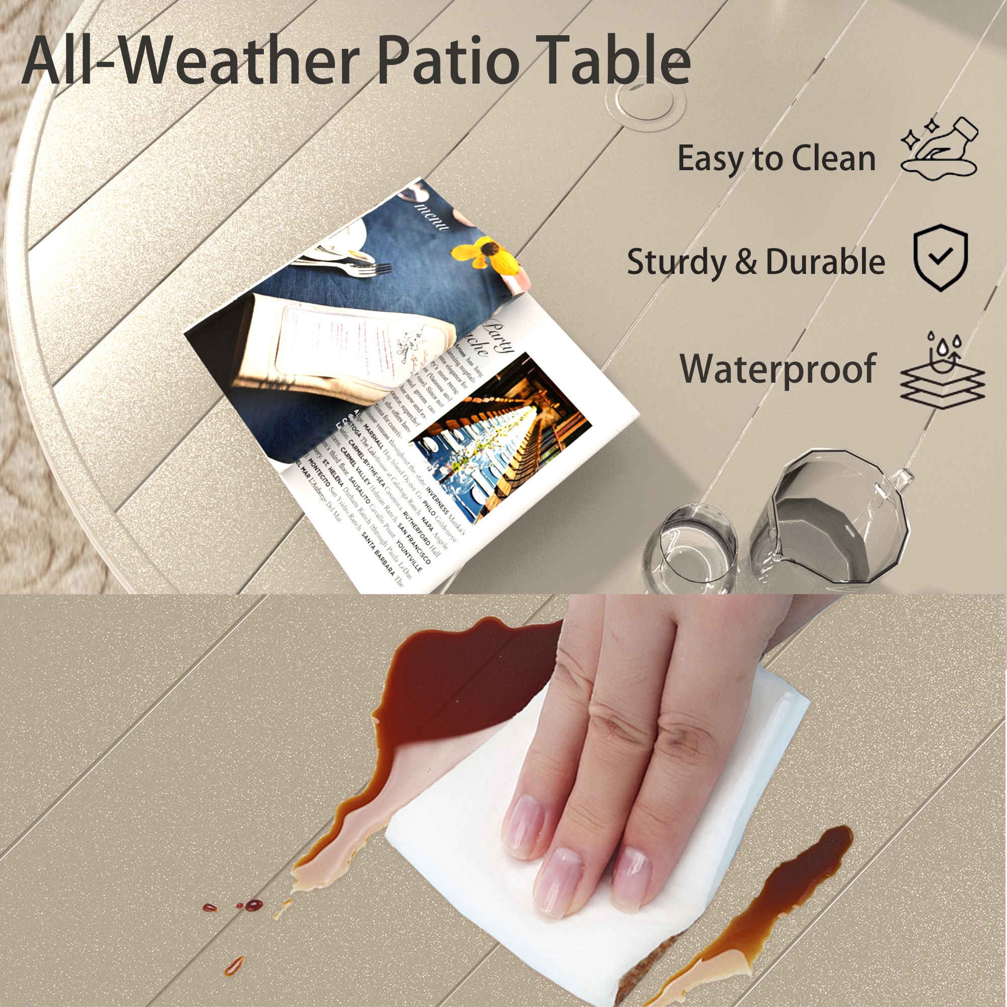 LOVMOR SF-H-W213P335111 Patio-Tables - View #4