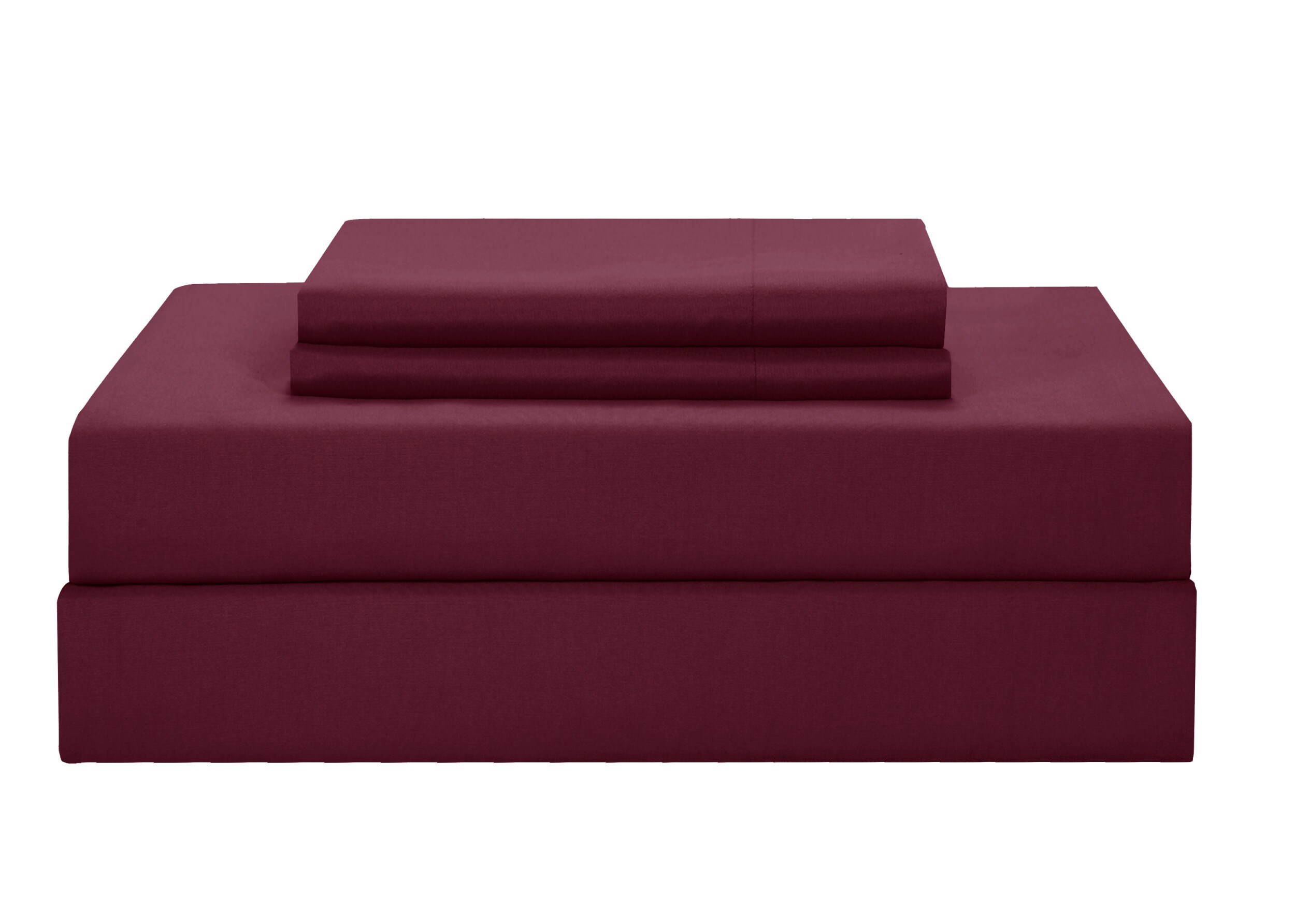 Chic Home Design Hannah 10-Piece Burgundy Queen Comforter Set At Lowes.com