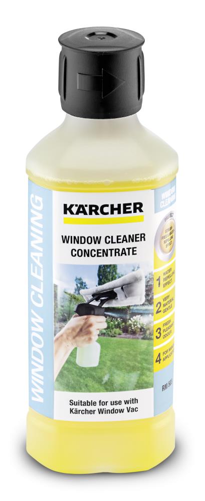 3 x Karcher Window Vac Glass Cleaning Surface Shine Concentrate Solution Pack of 