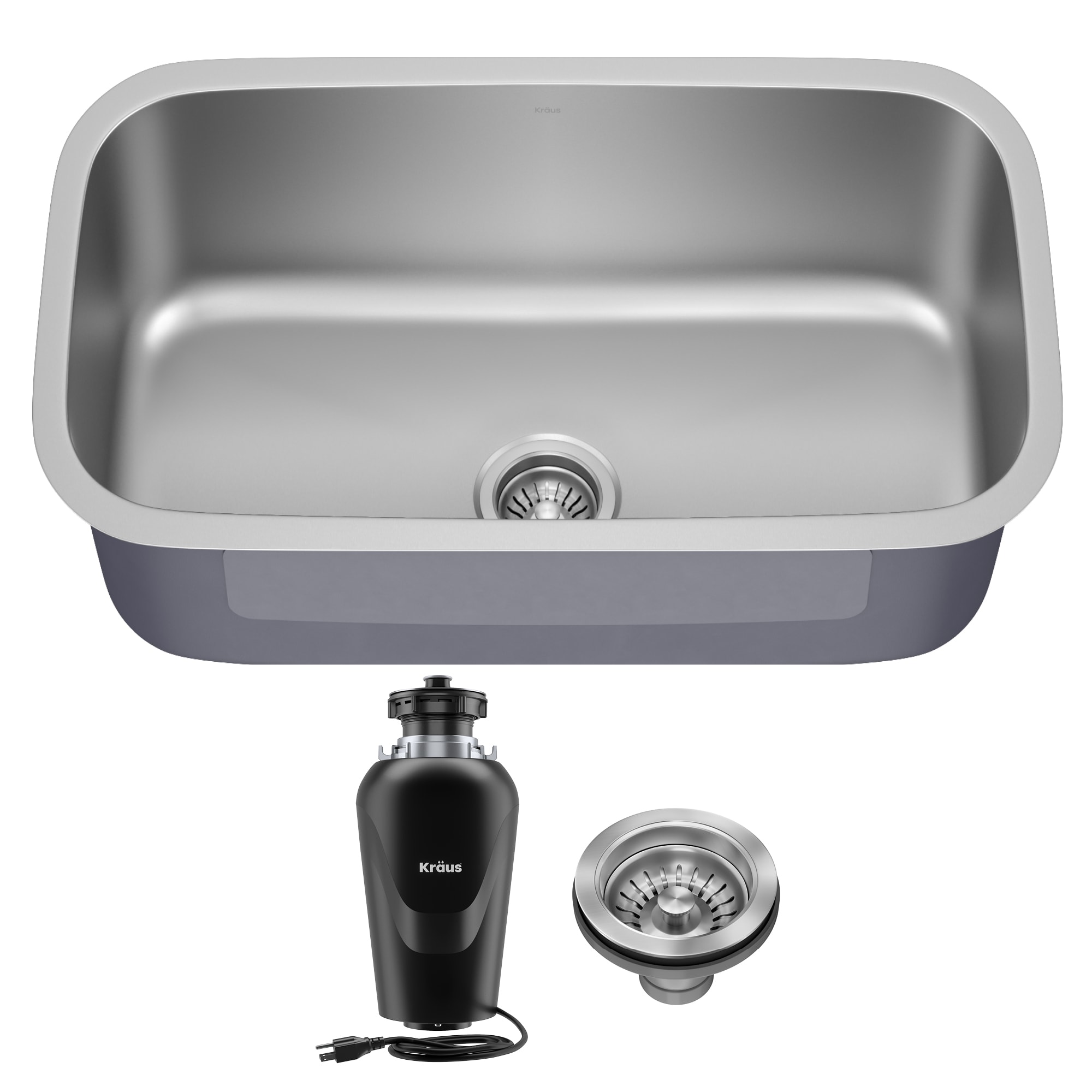 Kraus KBU14-100-75MB Premier Undermount 31.5-in x 18.38-in Stainless steel Single bowl 18 -Gauge Kitchen Sink