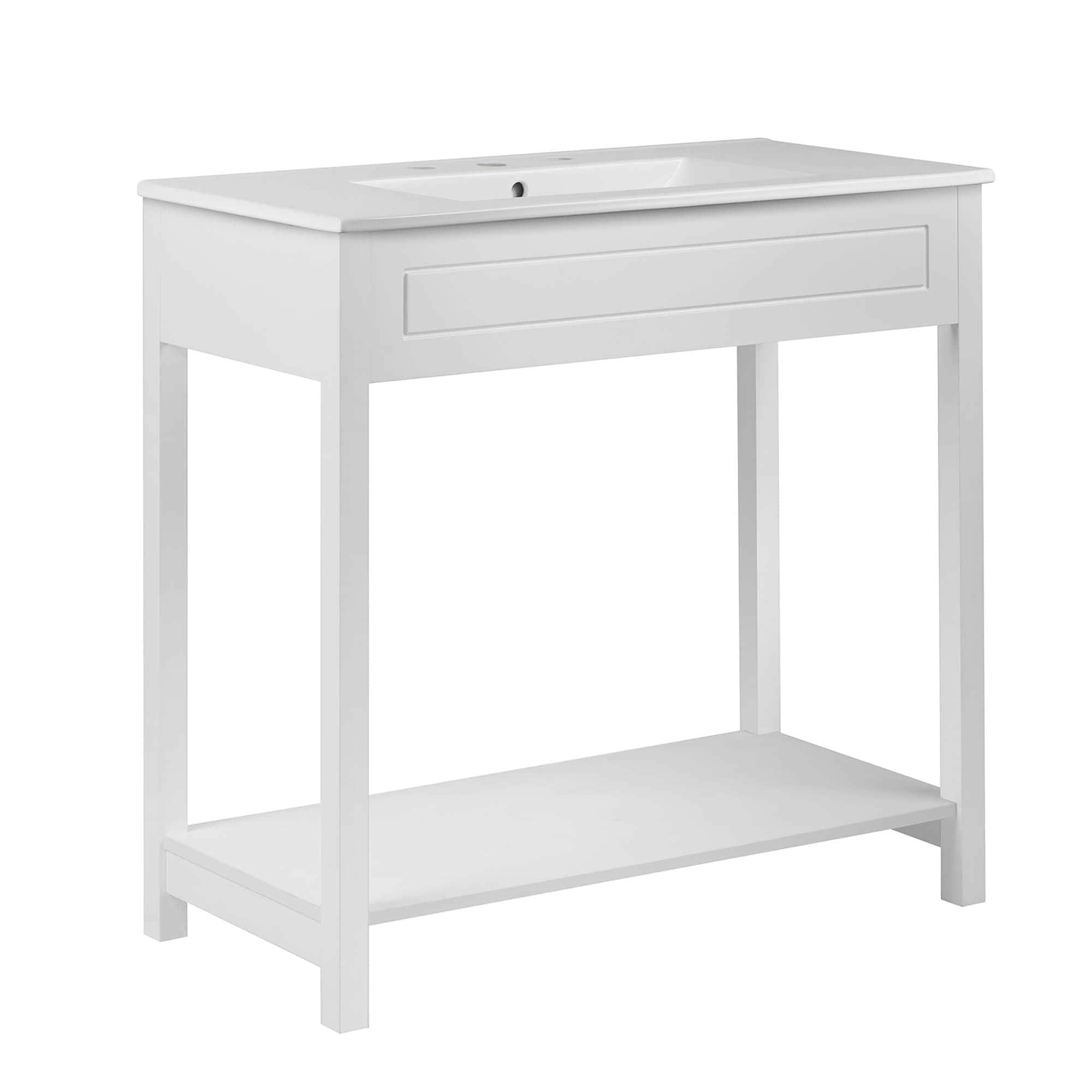 Modway -  Altura 36-in Bathroom Vanity in White White