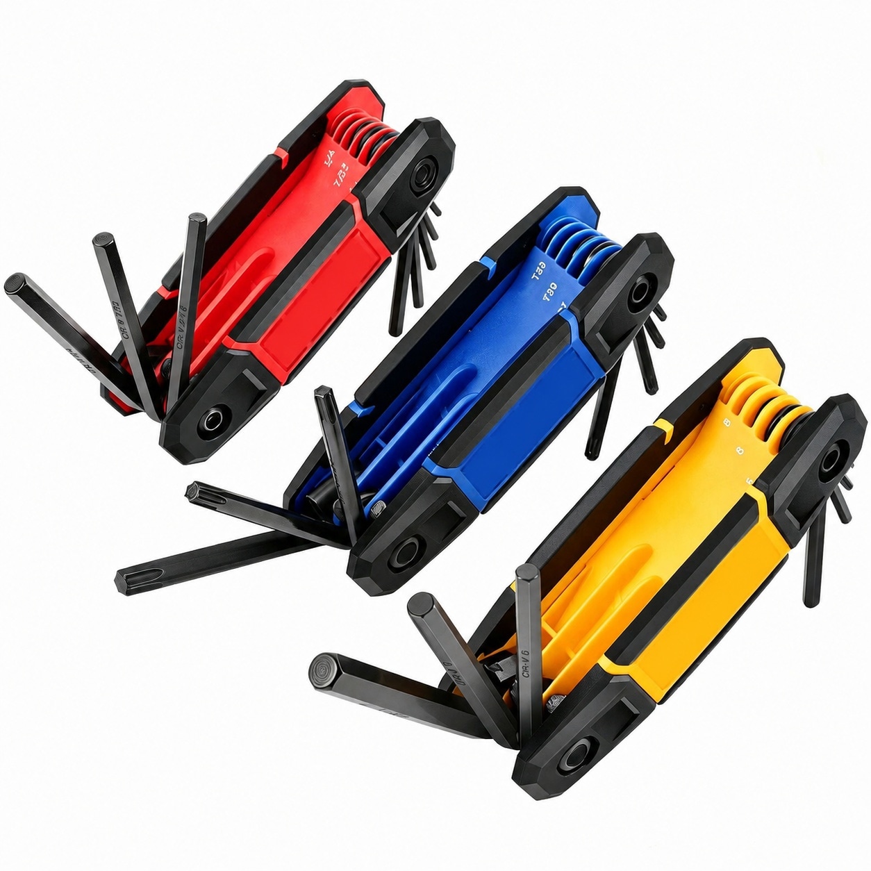 AOIZGMY  25 Piece Folding Allen Wrench Set SAE Metric Torx Hex Key Set for Home Repair Furniture Assembly and Maintenance