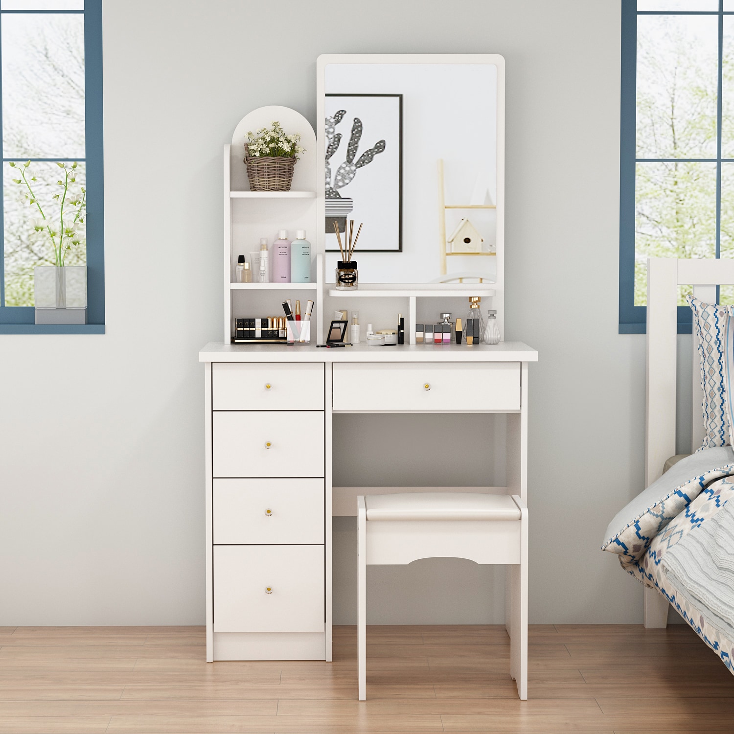 FUFU&GAGA JX0106-01 Bedroom-Vanities - View #2